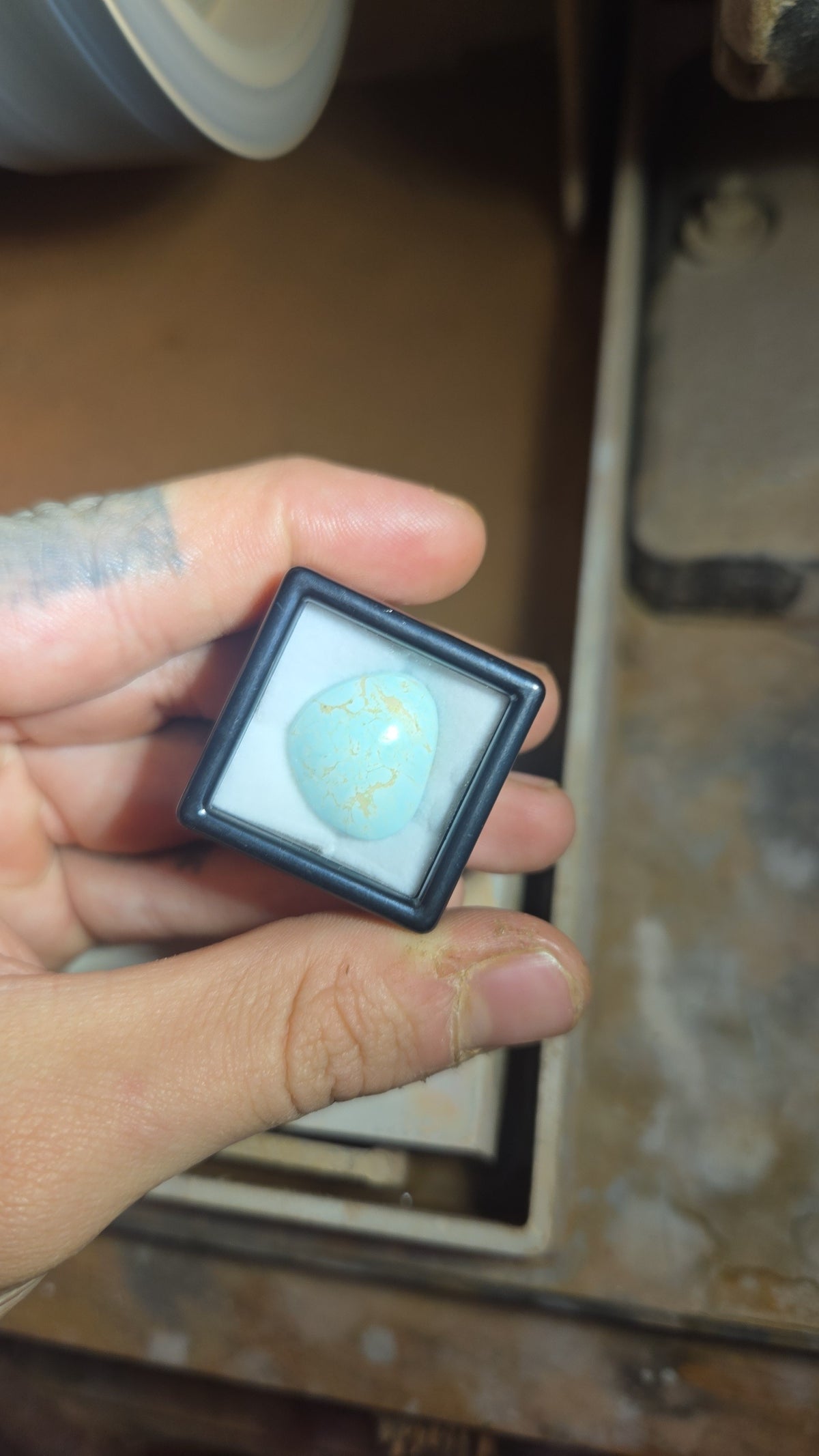 Rare Light Blue California Turquoise Cabochon
