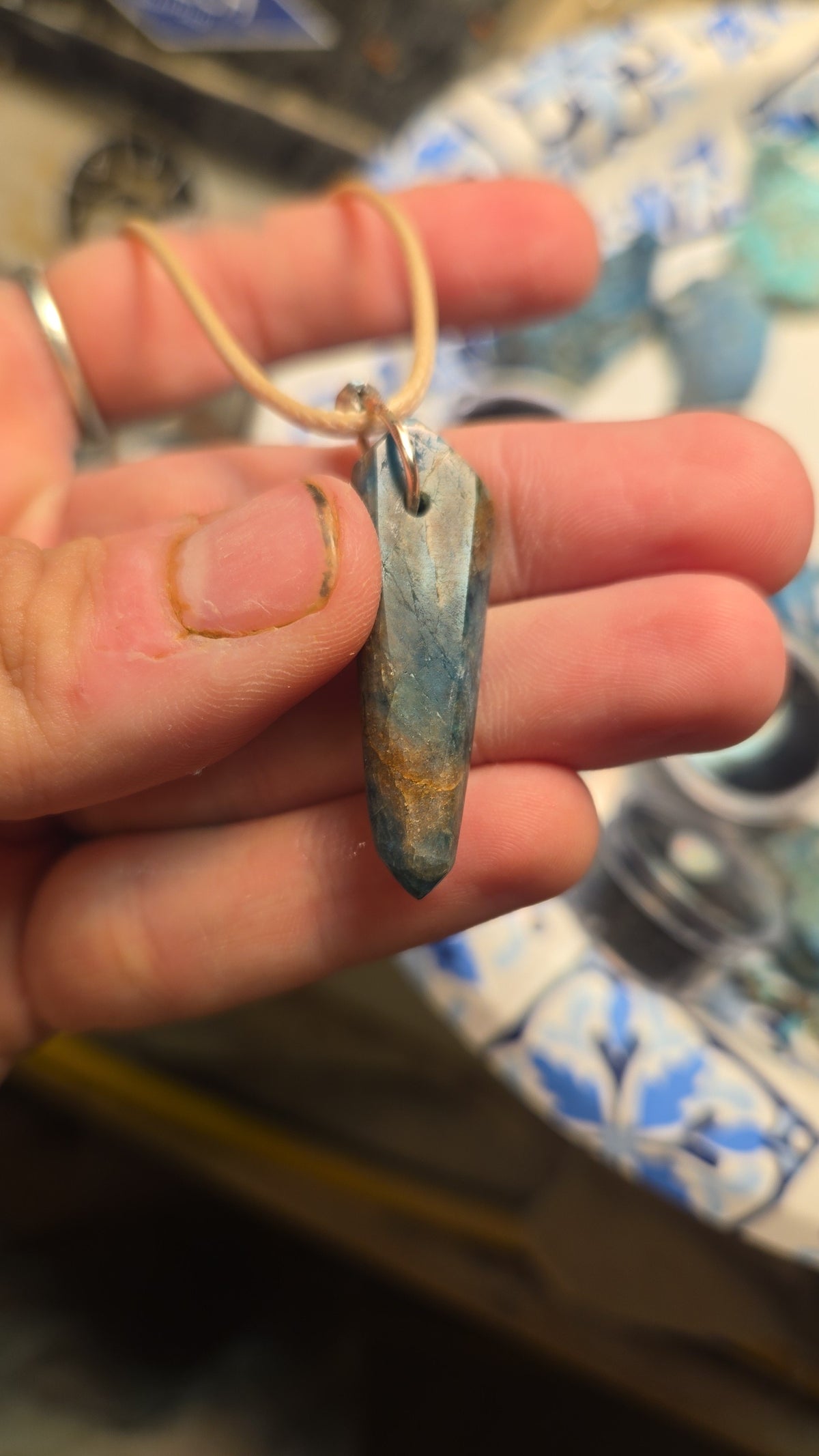 Blue Apatite Necklace