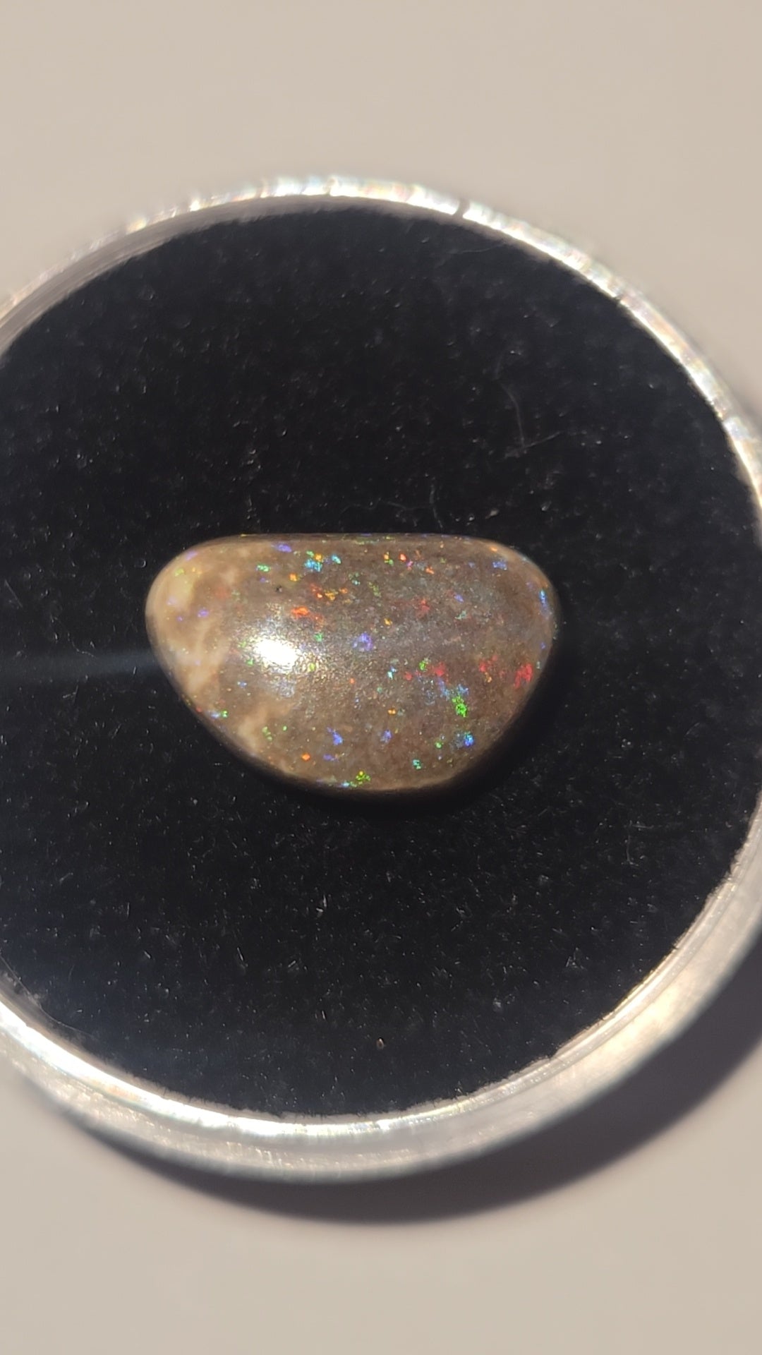 Rainbow Andamooka Australian Opal Cabochon