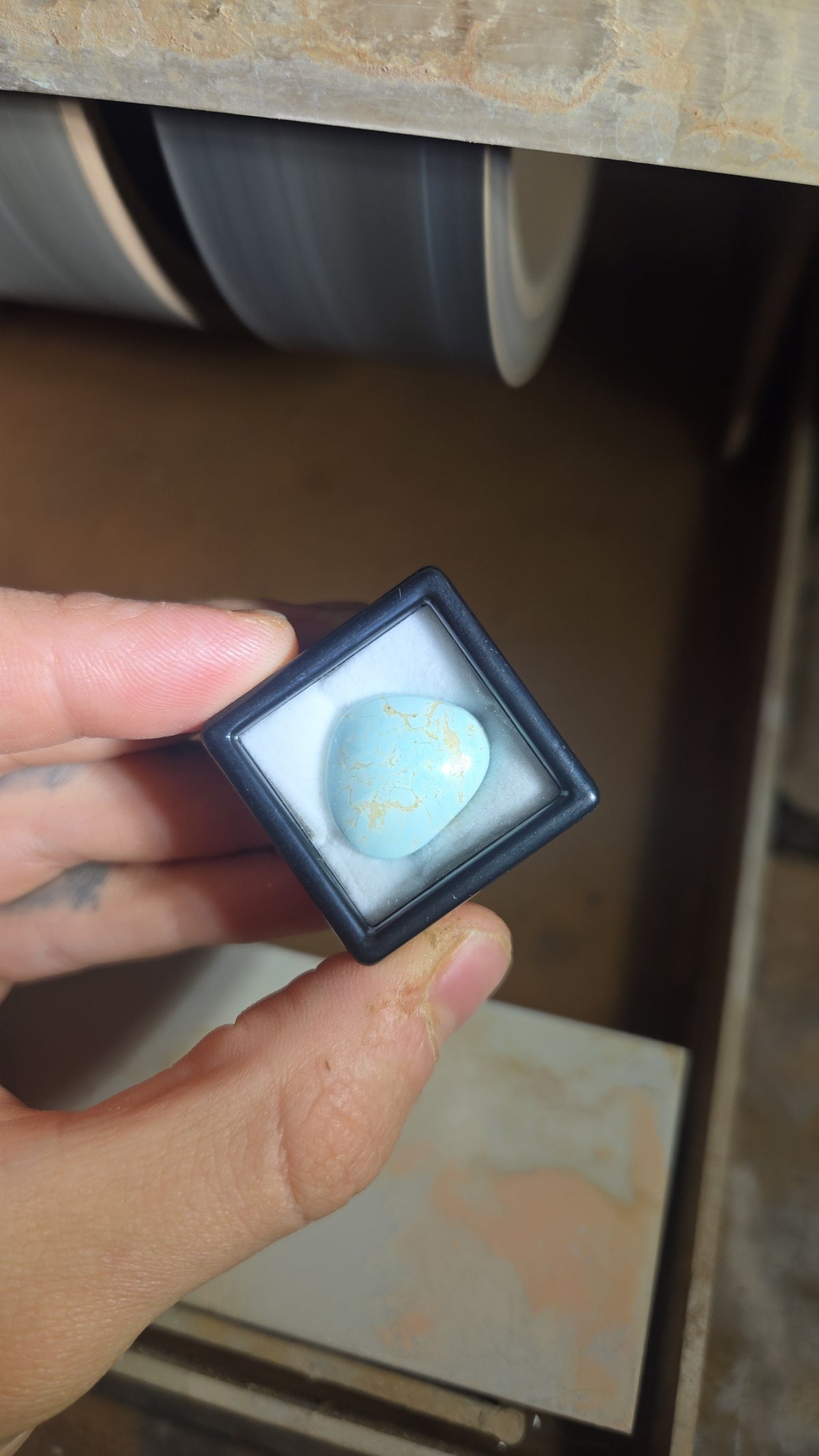 Rare Light Blue California Turquoise Cabochon