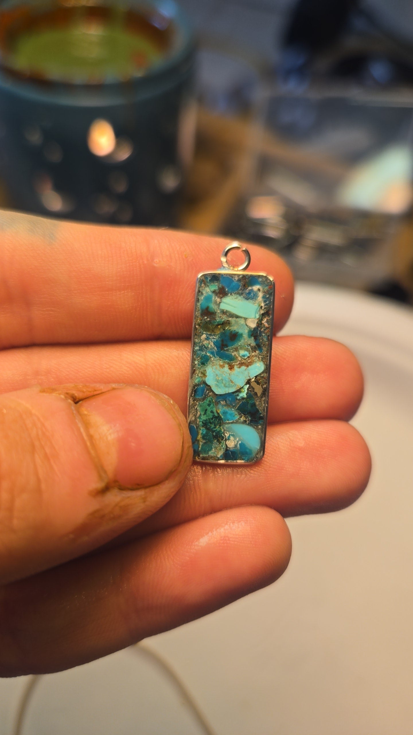 Mosaic Multi Stone Necklace