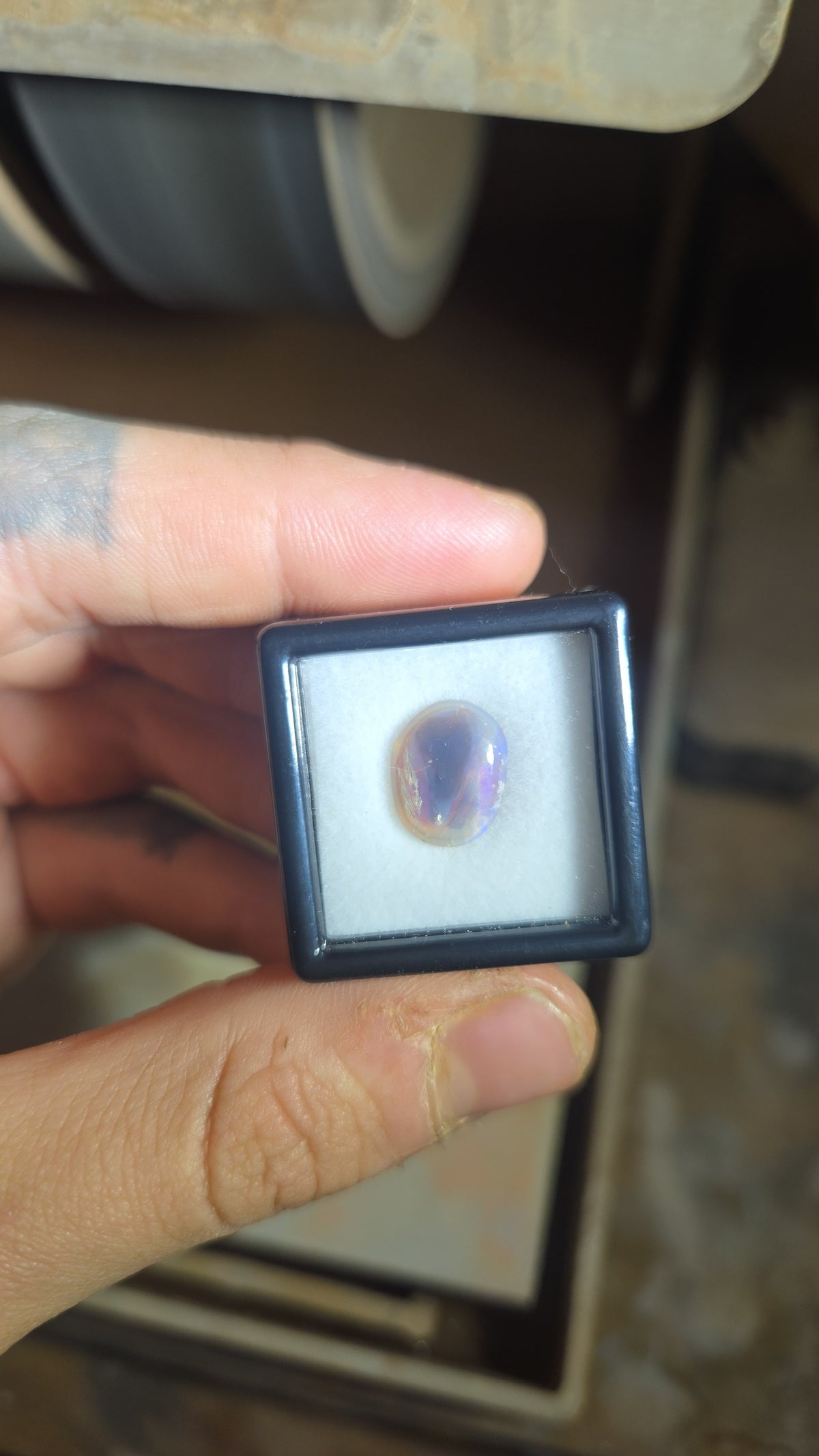 Lightning Ridge Opal Cabochon Blue Purple