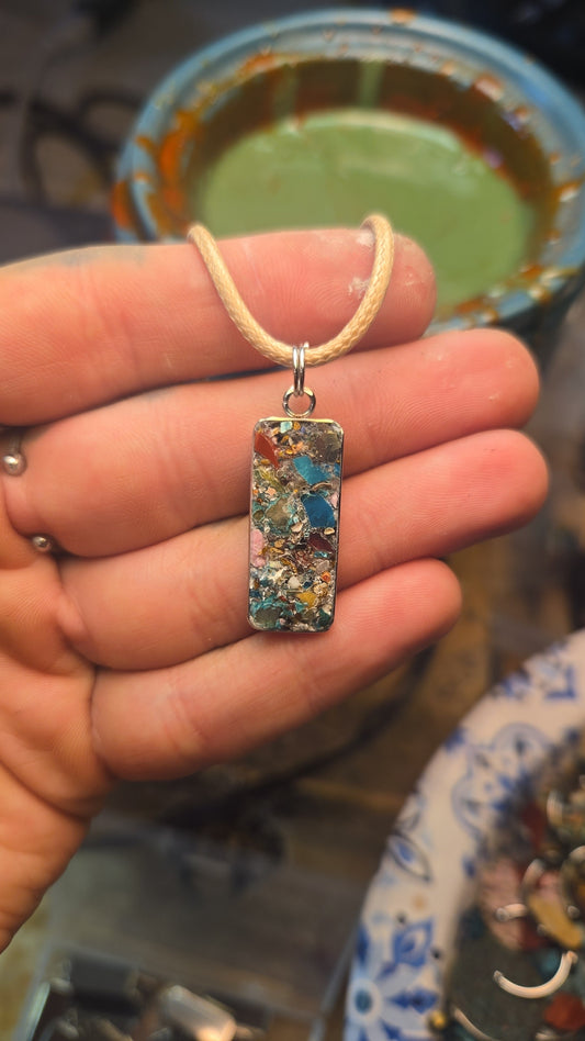 Mosaic Multi Stone Necklace