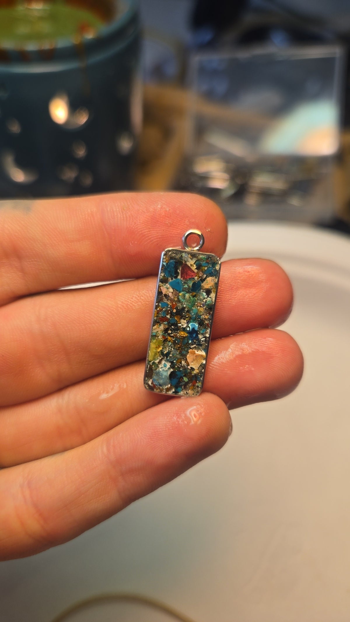Mosaic Multi Stone Necklace