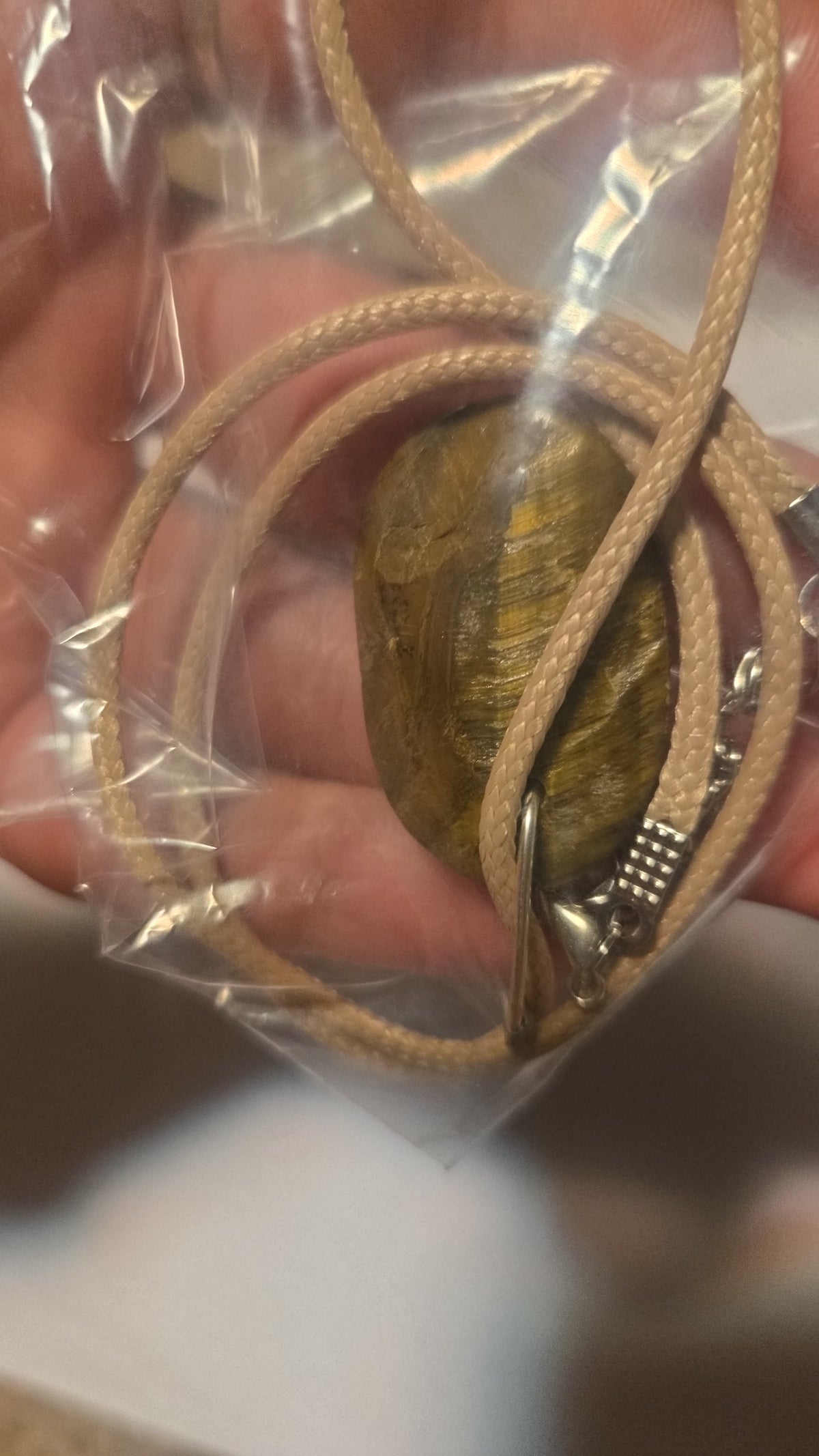Tiger's Eye Cabochon Necklace