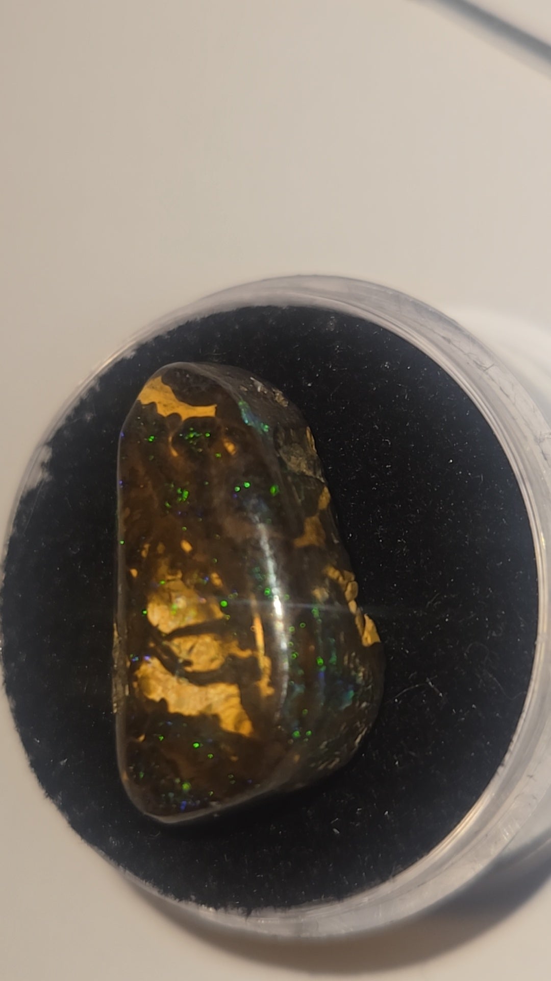 Boulder Opal Cabochon Green Flashes