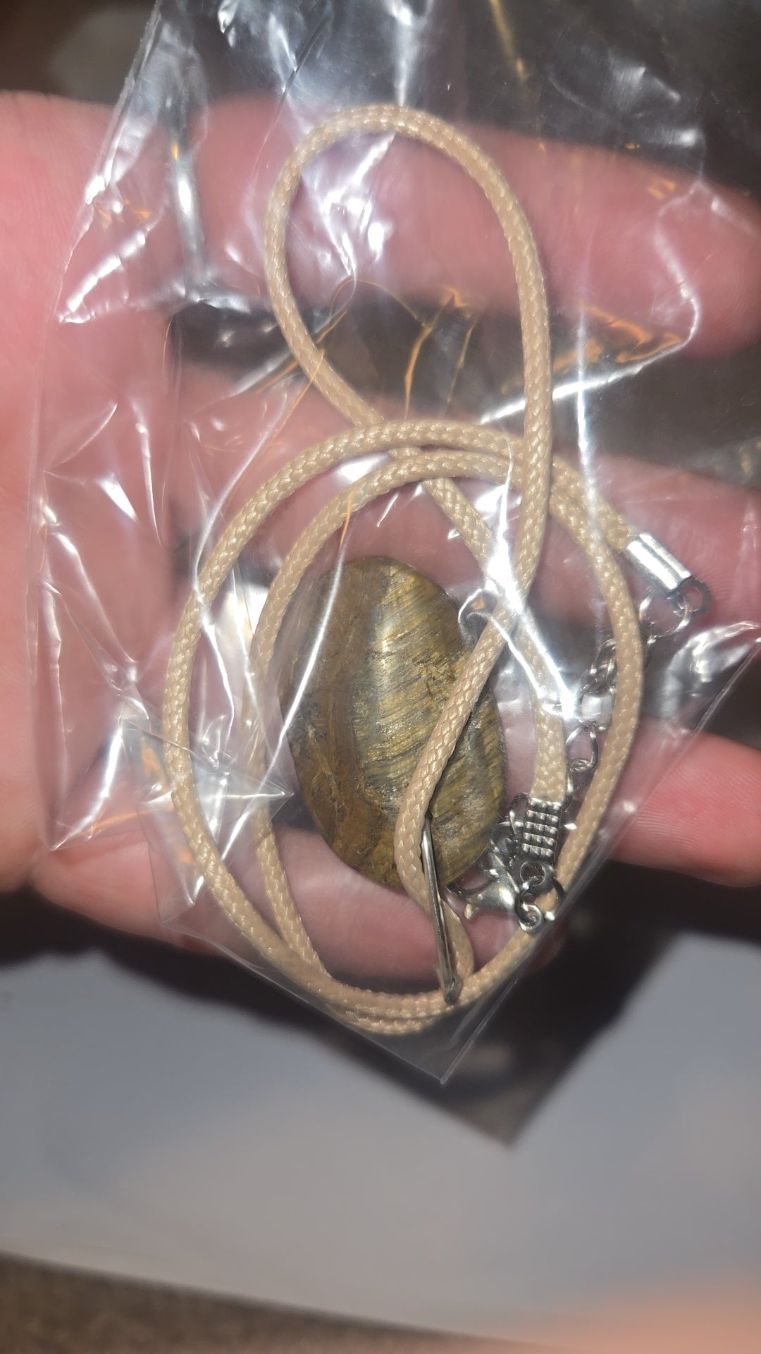 Tiger's Eye Cabochon Necklace