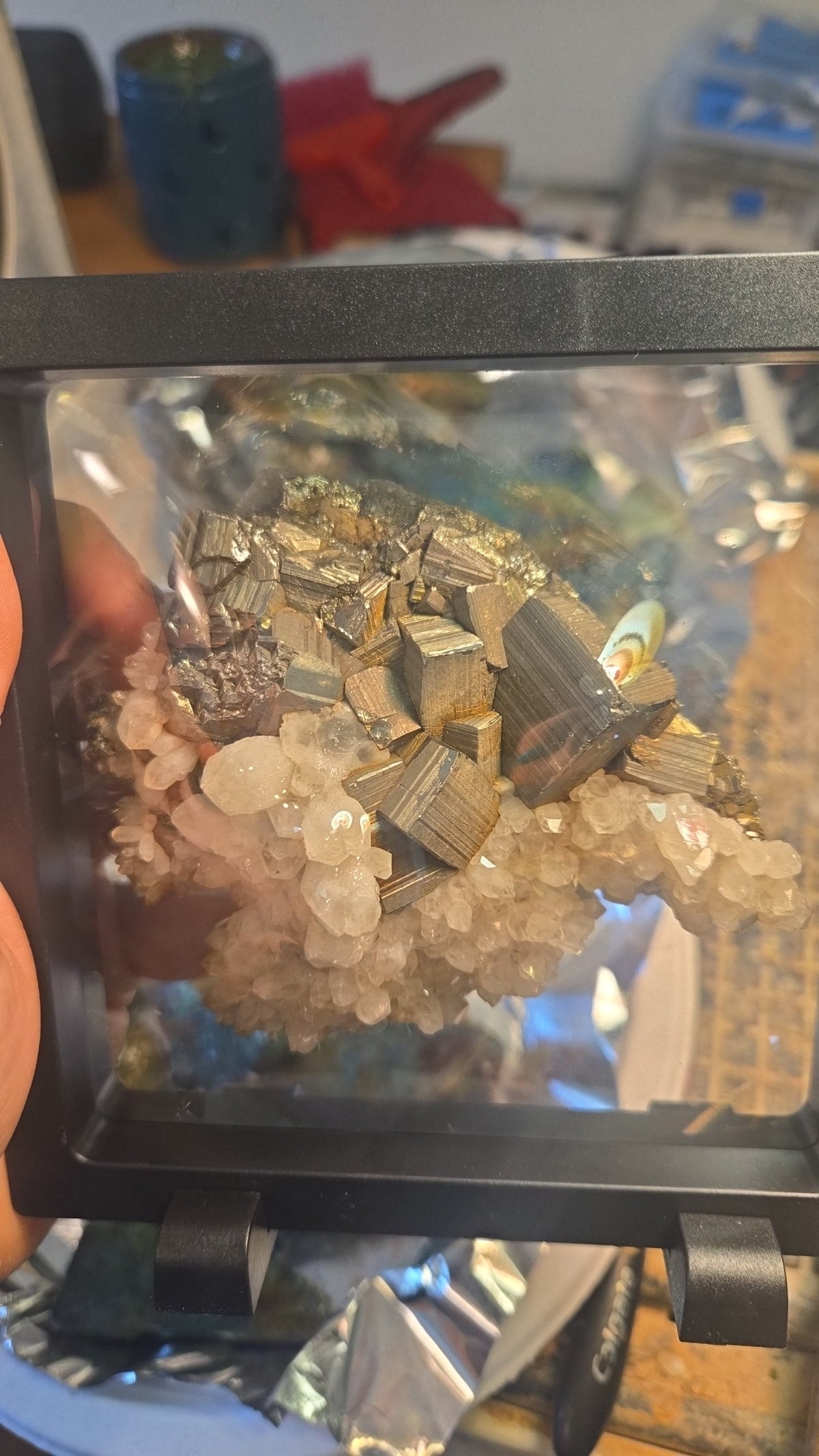 Pyrite and Quartz Cluster