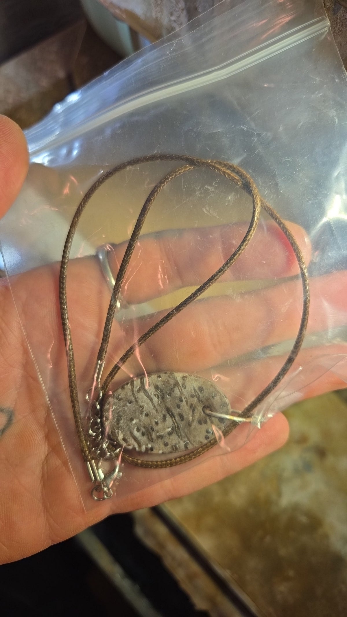 Fossilized Palm Wood Necklace