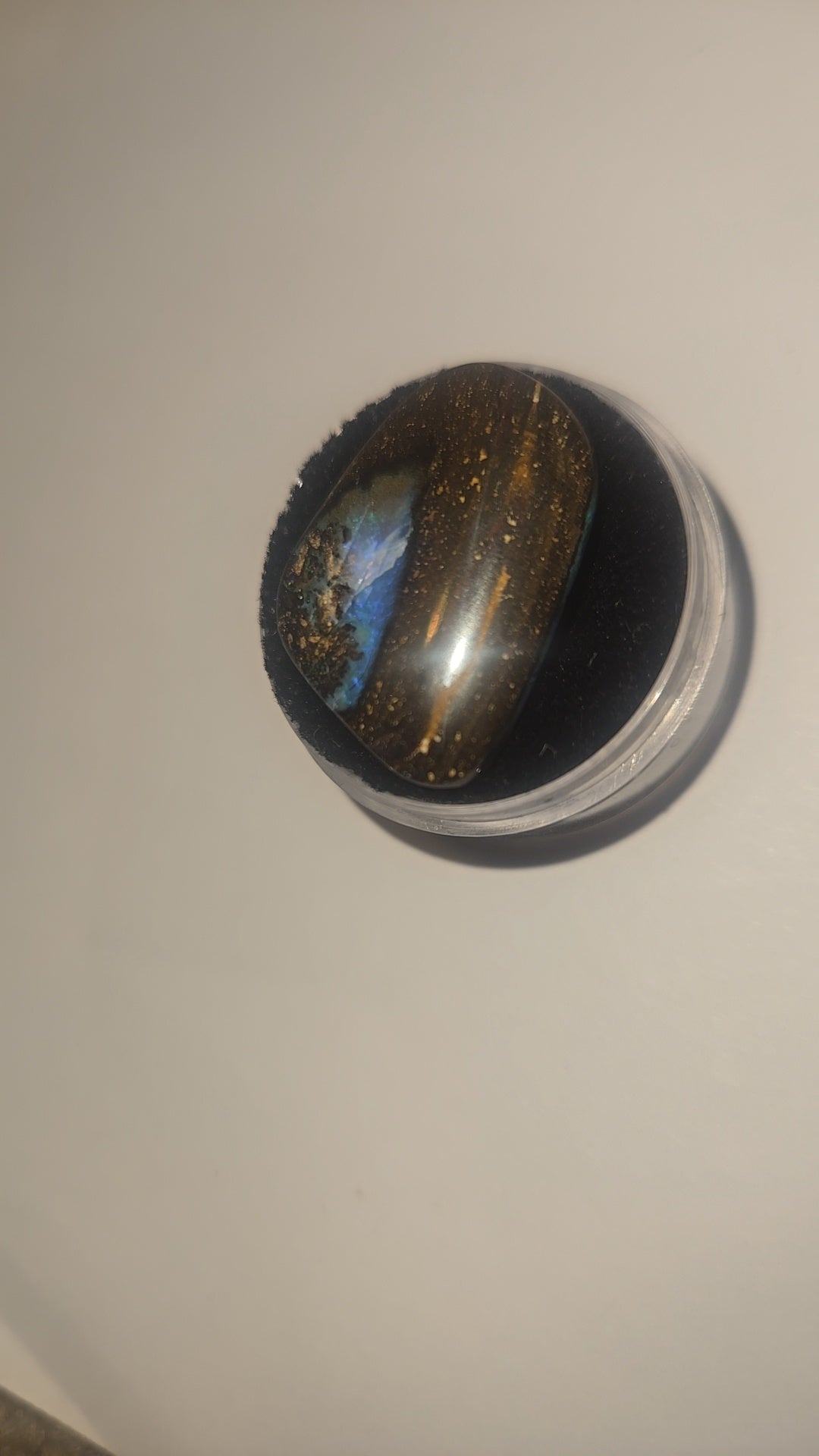 Boulder Opal Green Blue Cabochon