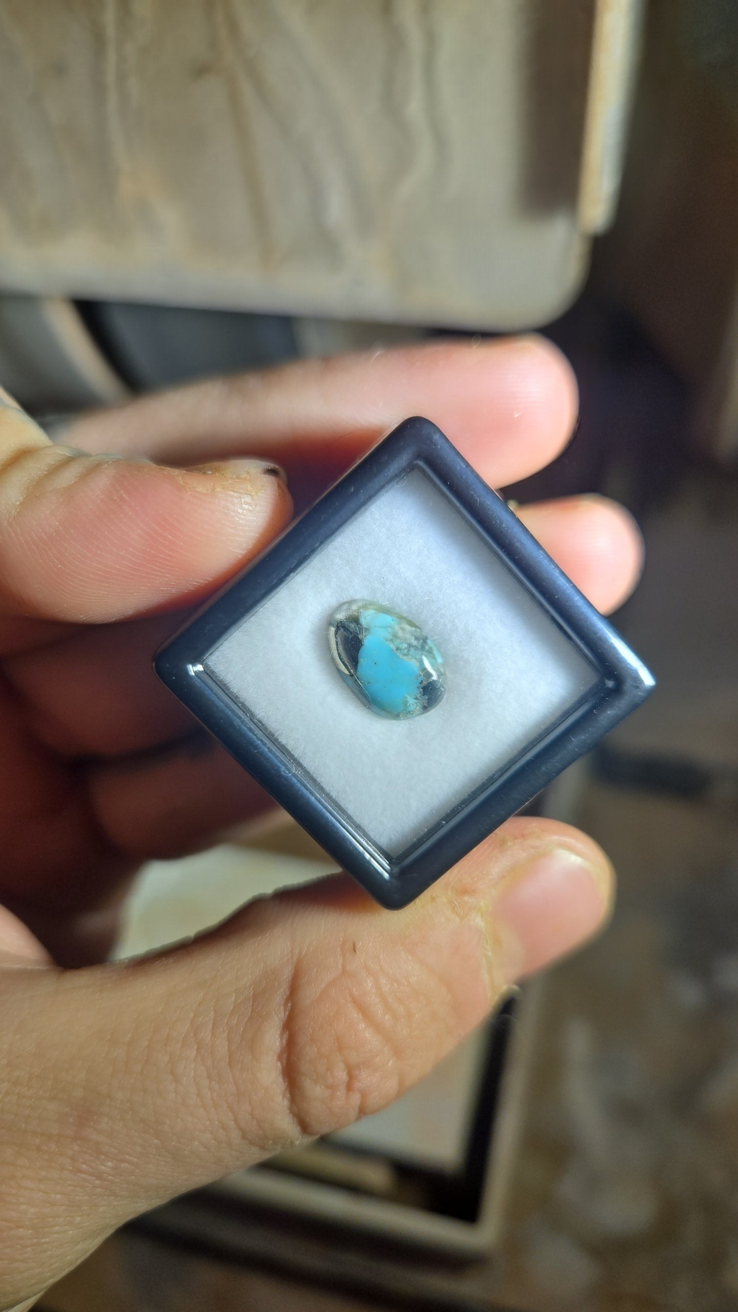3 in 1 Turquoise Pyrite and Quartz Cabochon