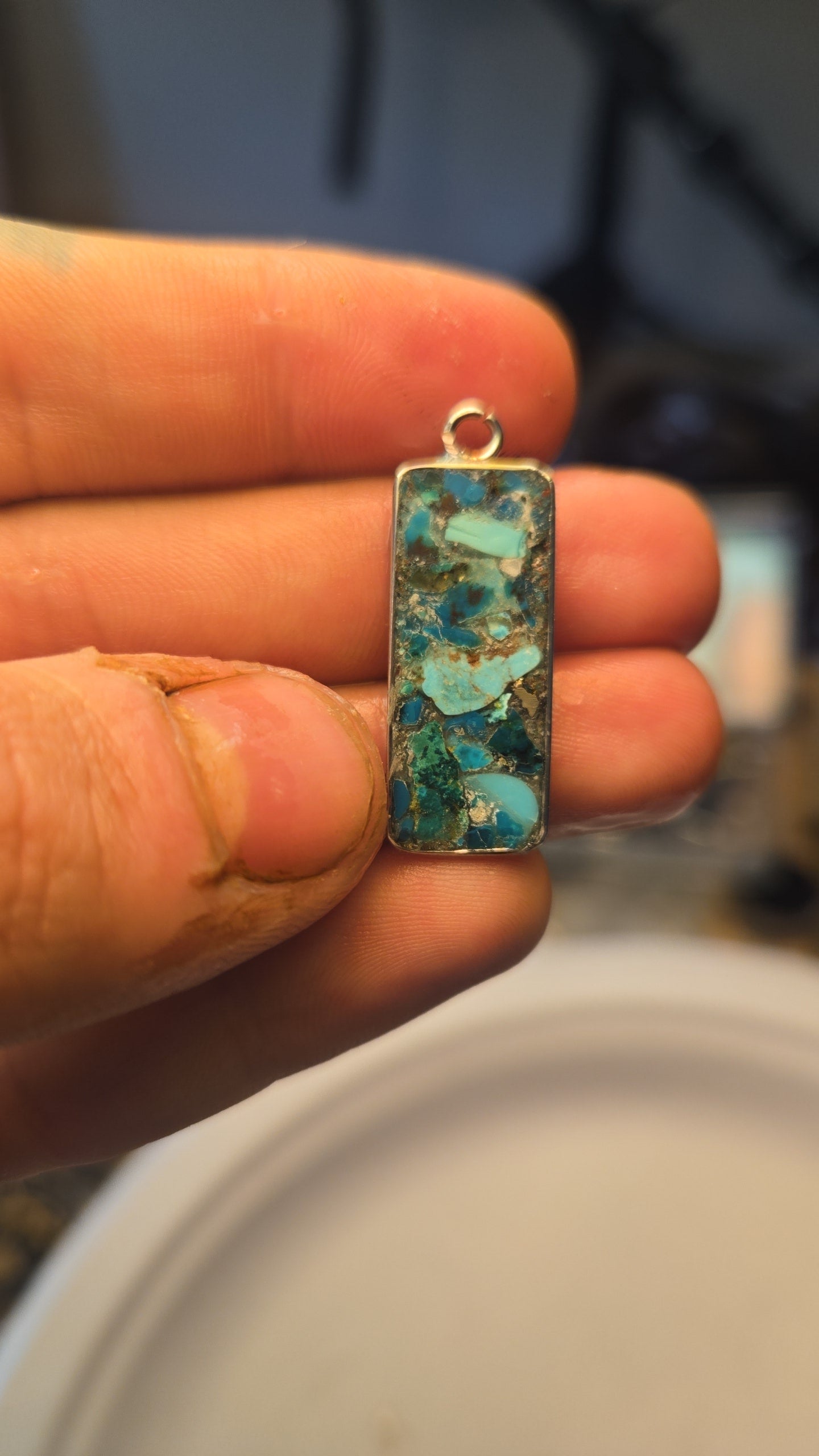 Mosaic Multi Stone Necklace