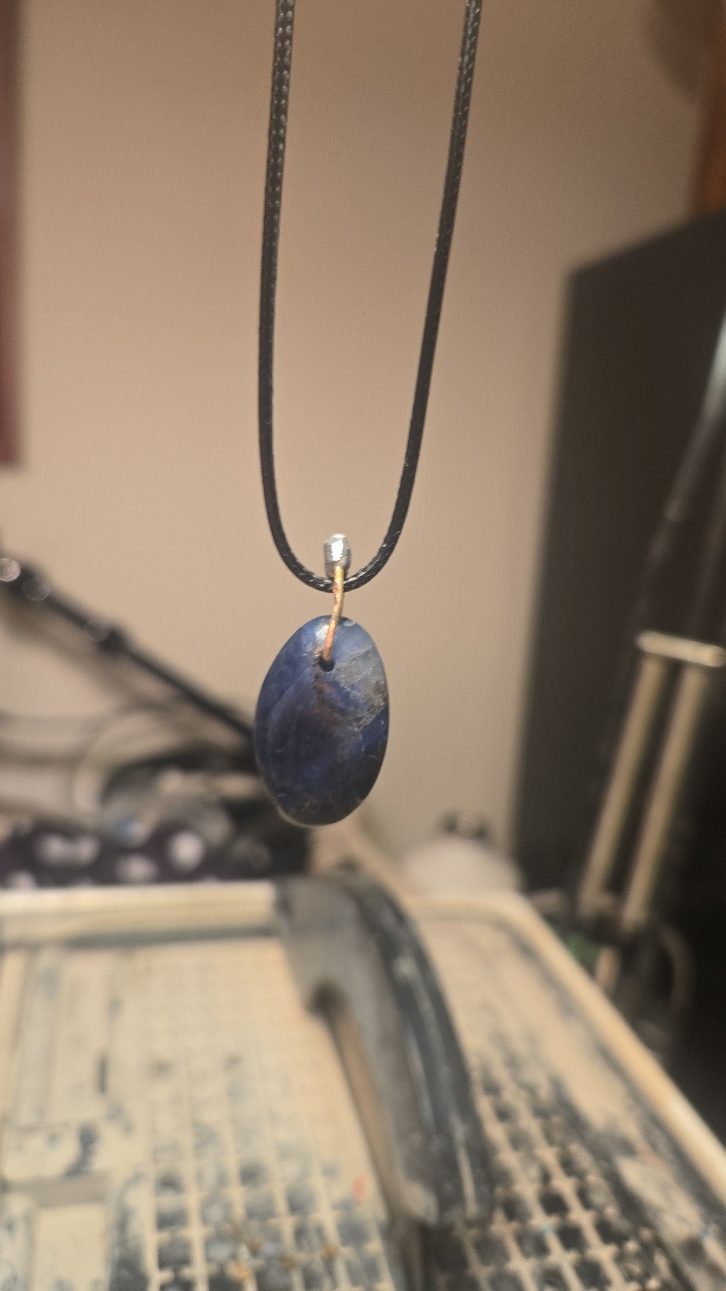Sodalite Pendant Necklace – Silver Bezel