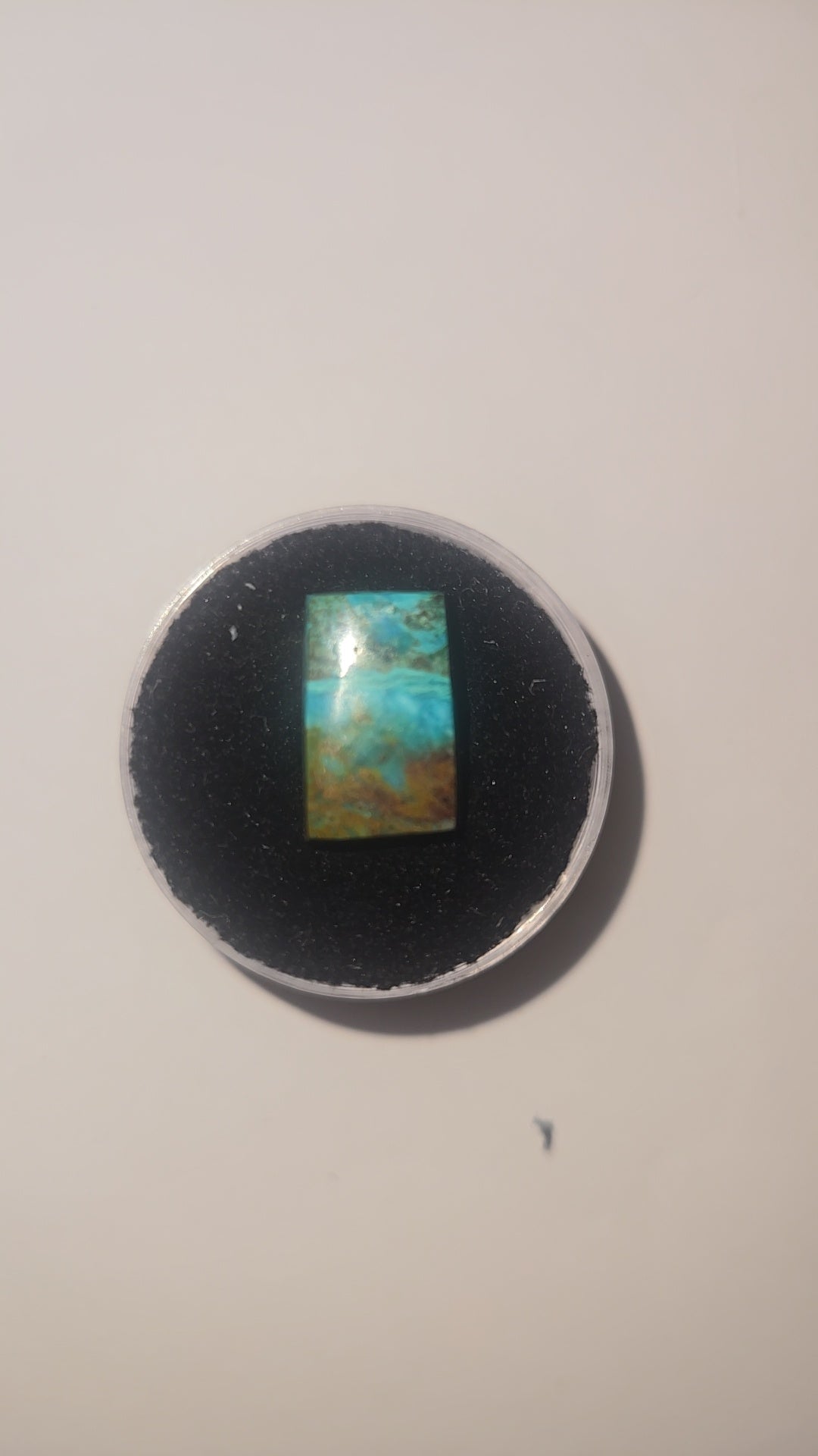 Free-Form Rectangular Chrysocolla Cabochon