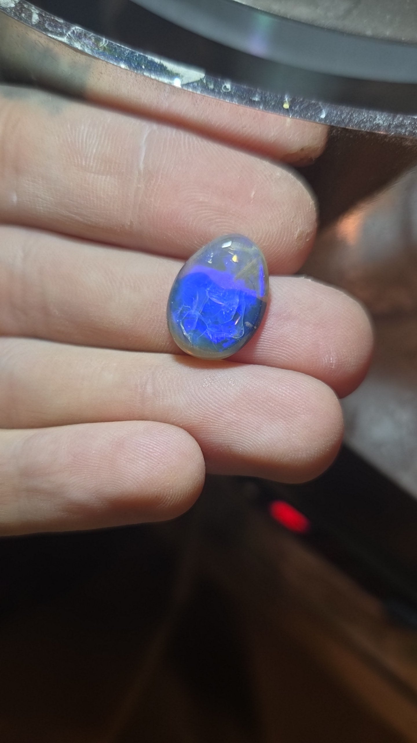 Lightning Ridge Sapphire Blue Opal Cabochon