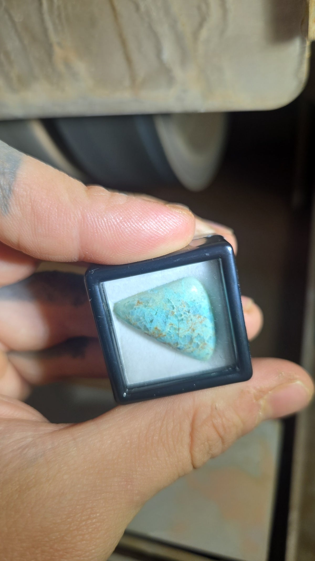 Rare Light Blue Freeform California Turquoise Cabochon