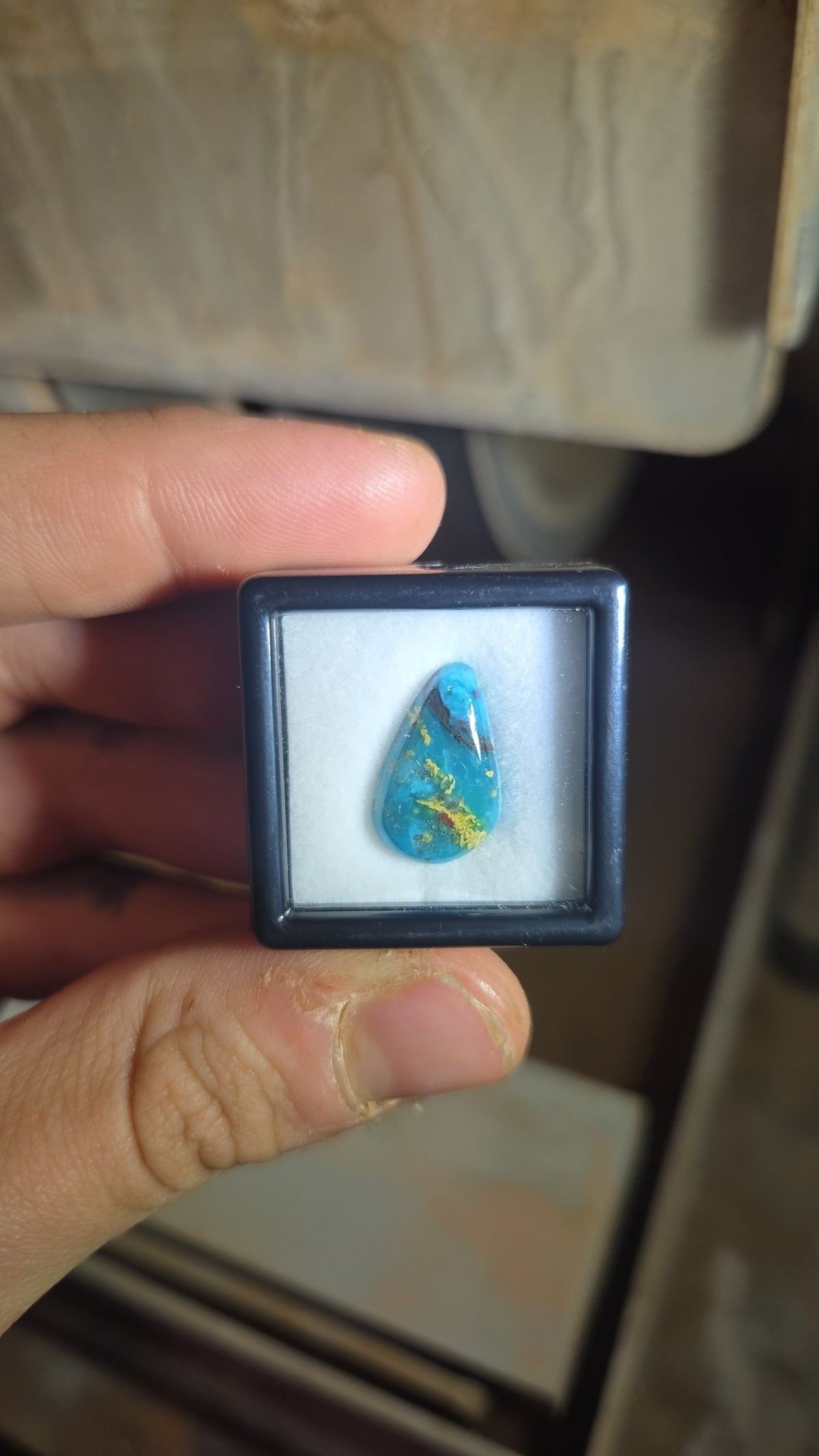 Peruvian Blue Opal Cabochon