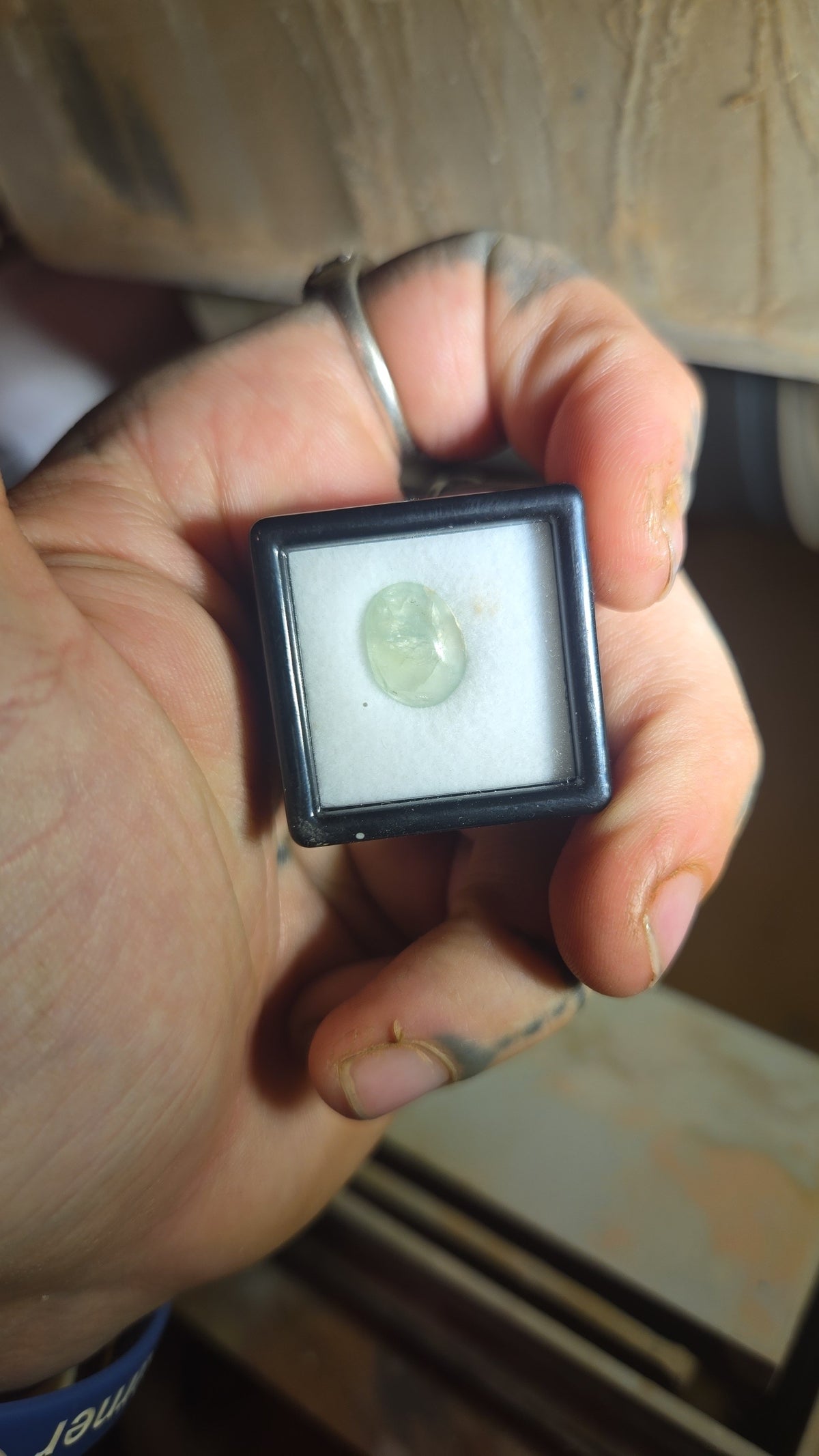 Light Colored Grandidierite Cabochon