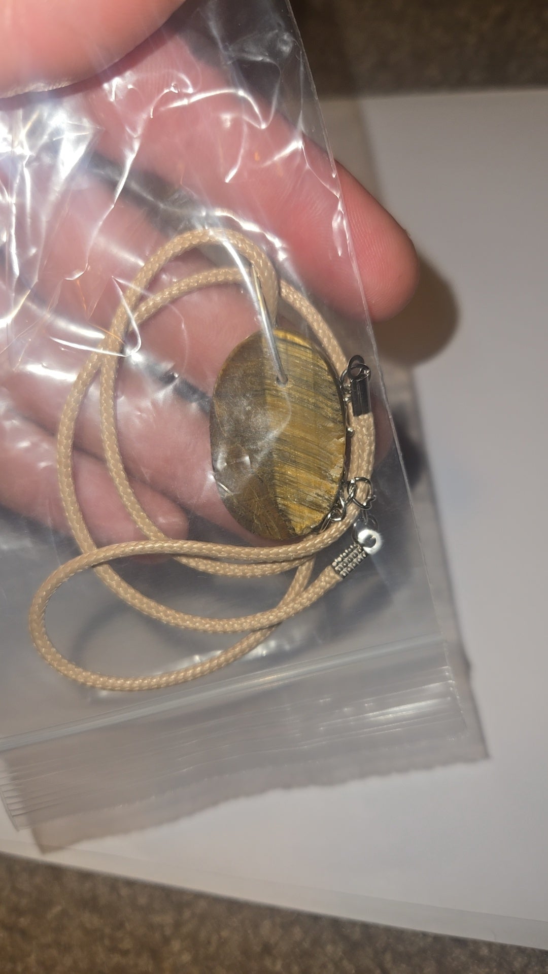 Tiger's Eye Cabochon Necklace