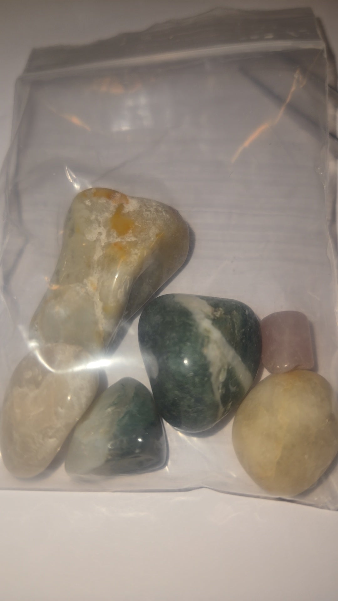 Mixed Tumbled Gemstones and Crystals