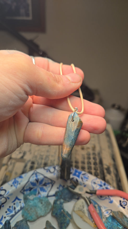 Blue Apatite Necklace
