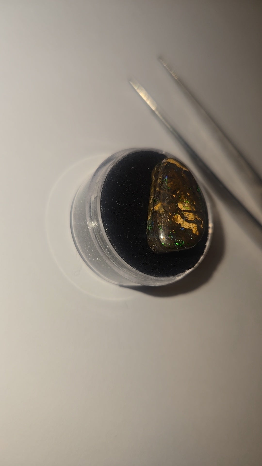 Boulder Opal Cabochon Green Flashes