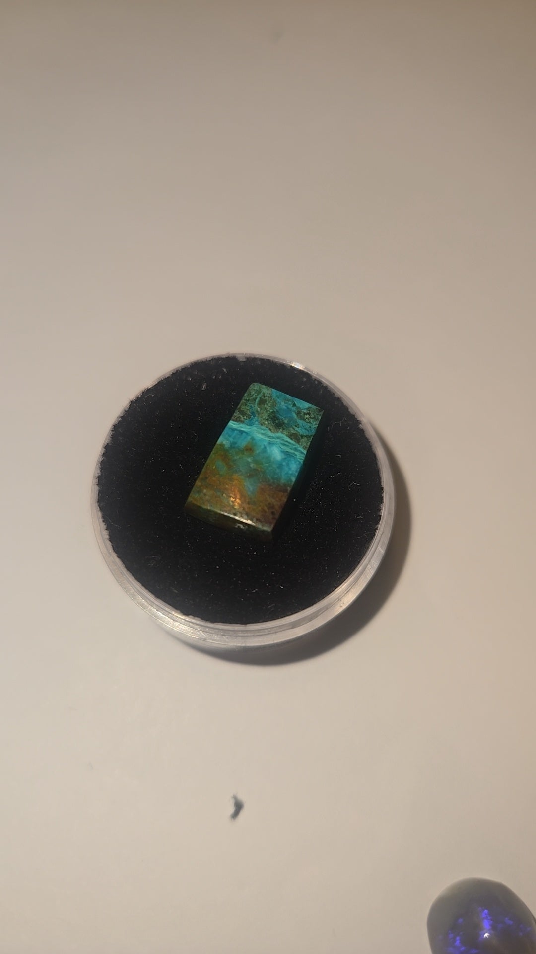 Free-Form Rectangular Chrysocolla Cabochon