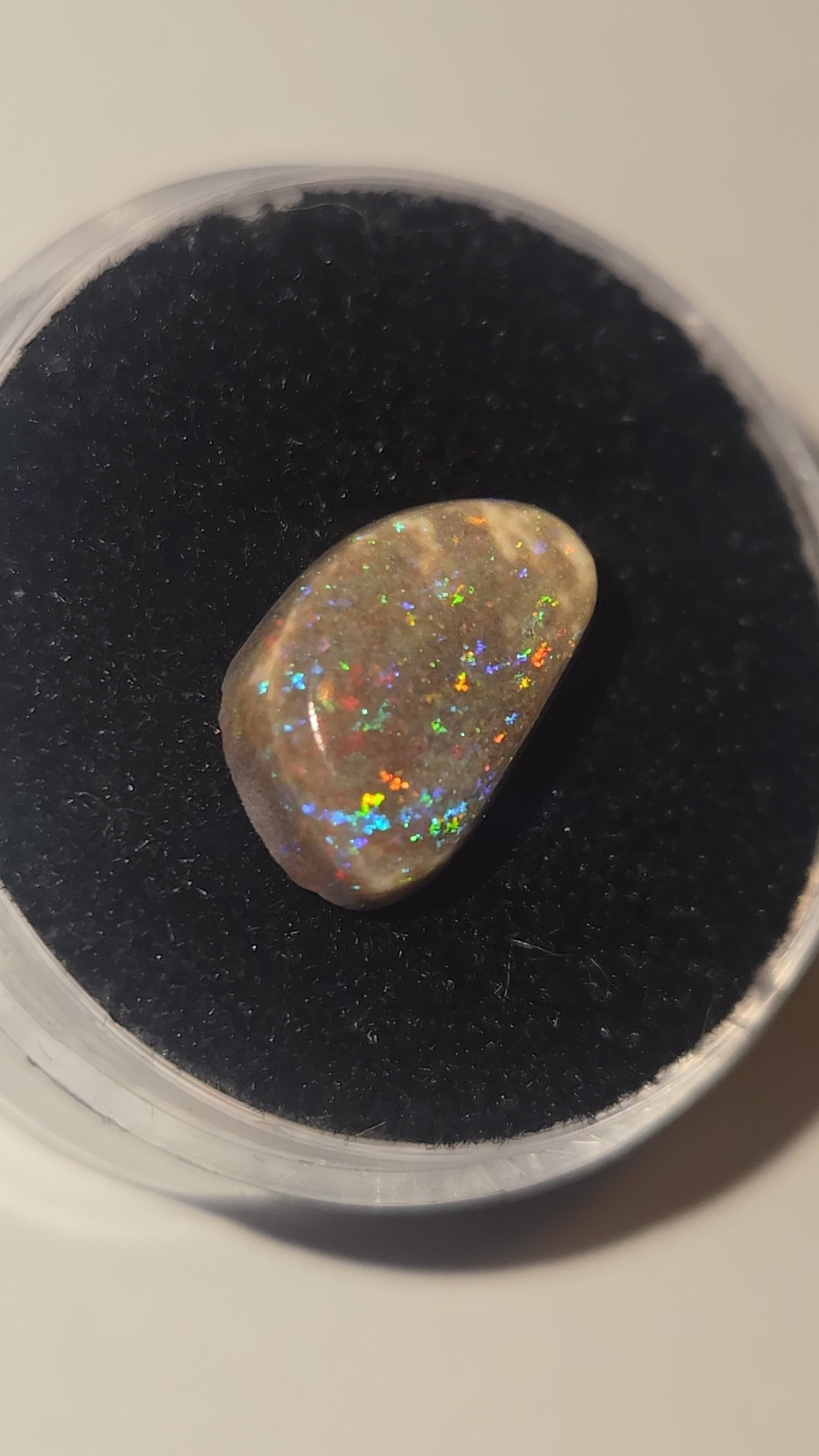 Rainbow Andamooka Australian Opal Cabochon