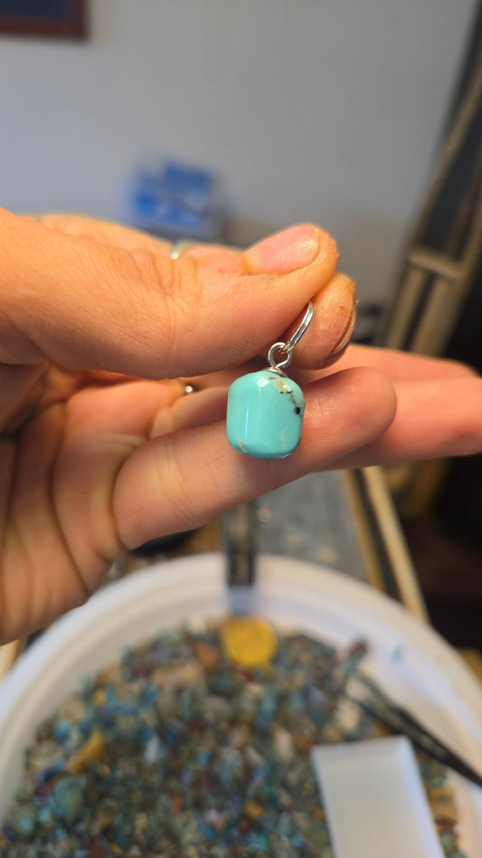 Turquoise Pendant Necklace Chain