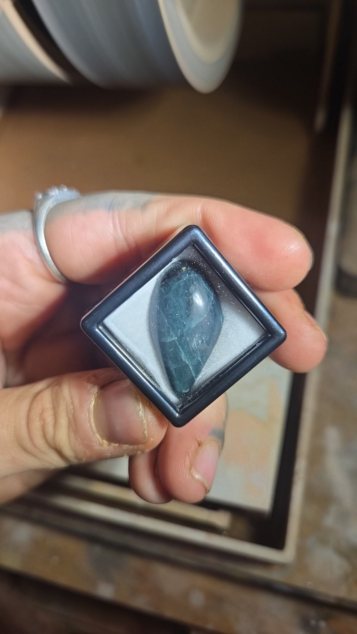 Grandidierite Freeform Cabochon