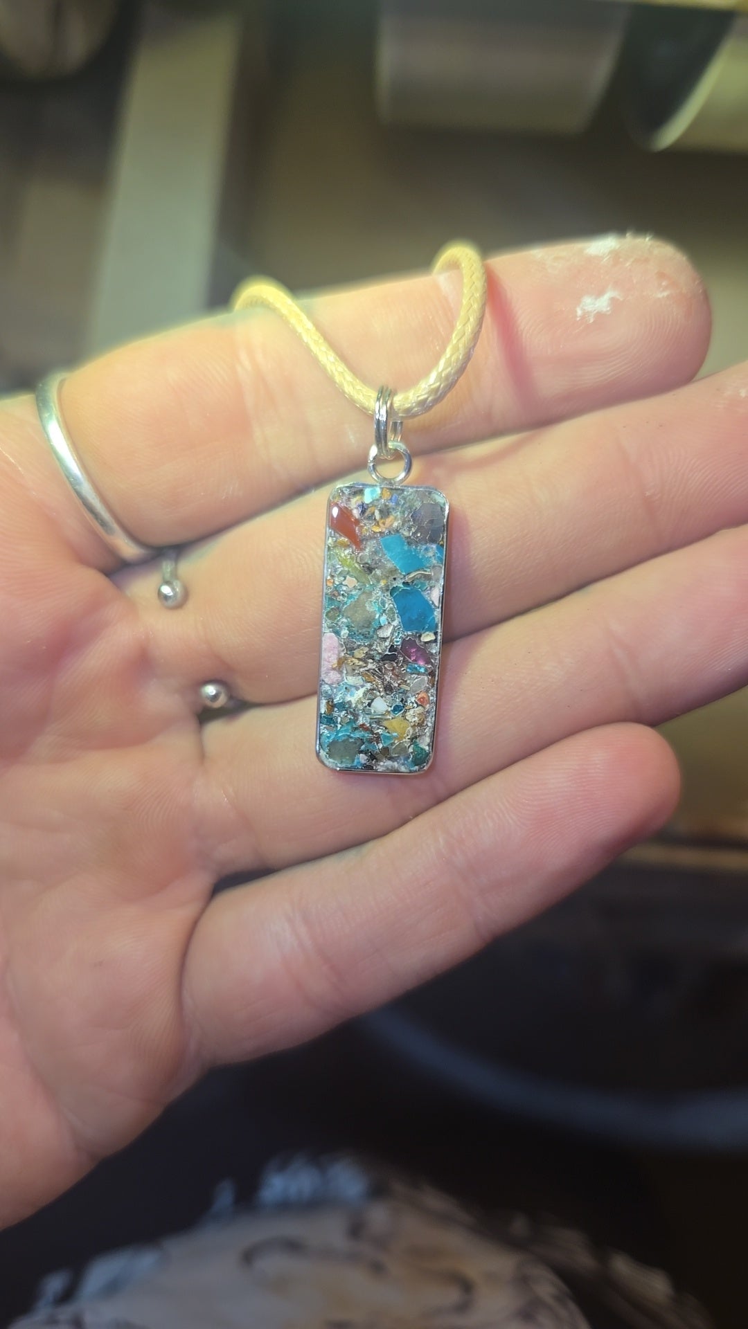 Mosaic Multi Stone Necklace