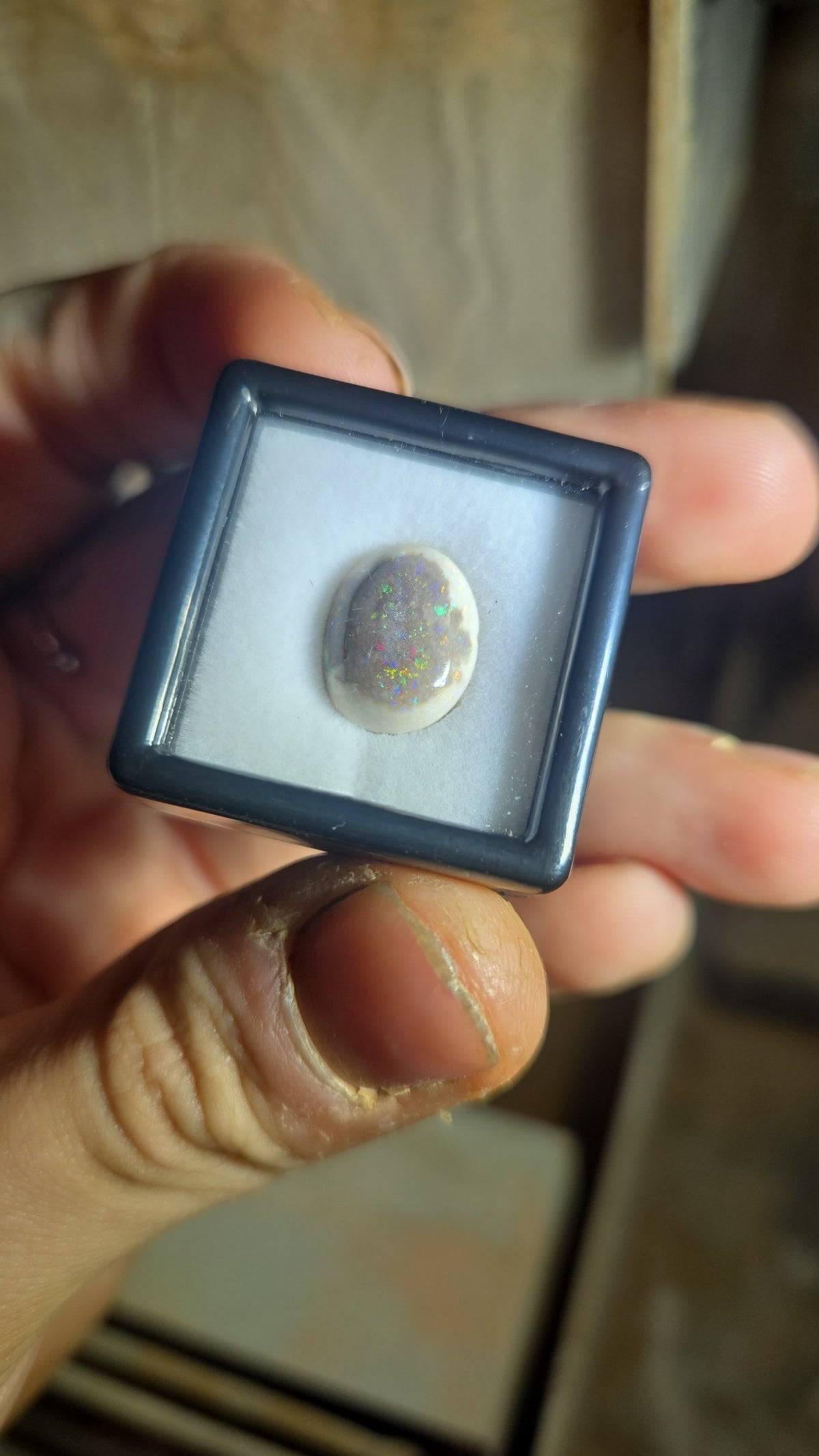 Andamooka Rainbow Color Opal Cabochon