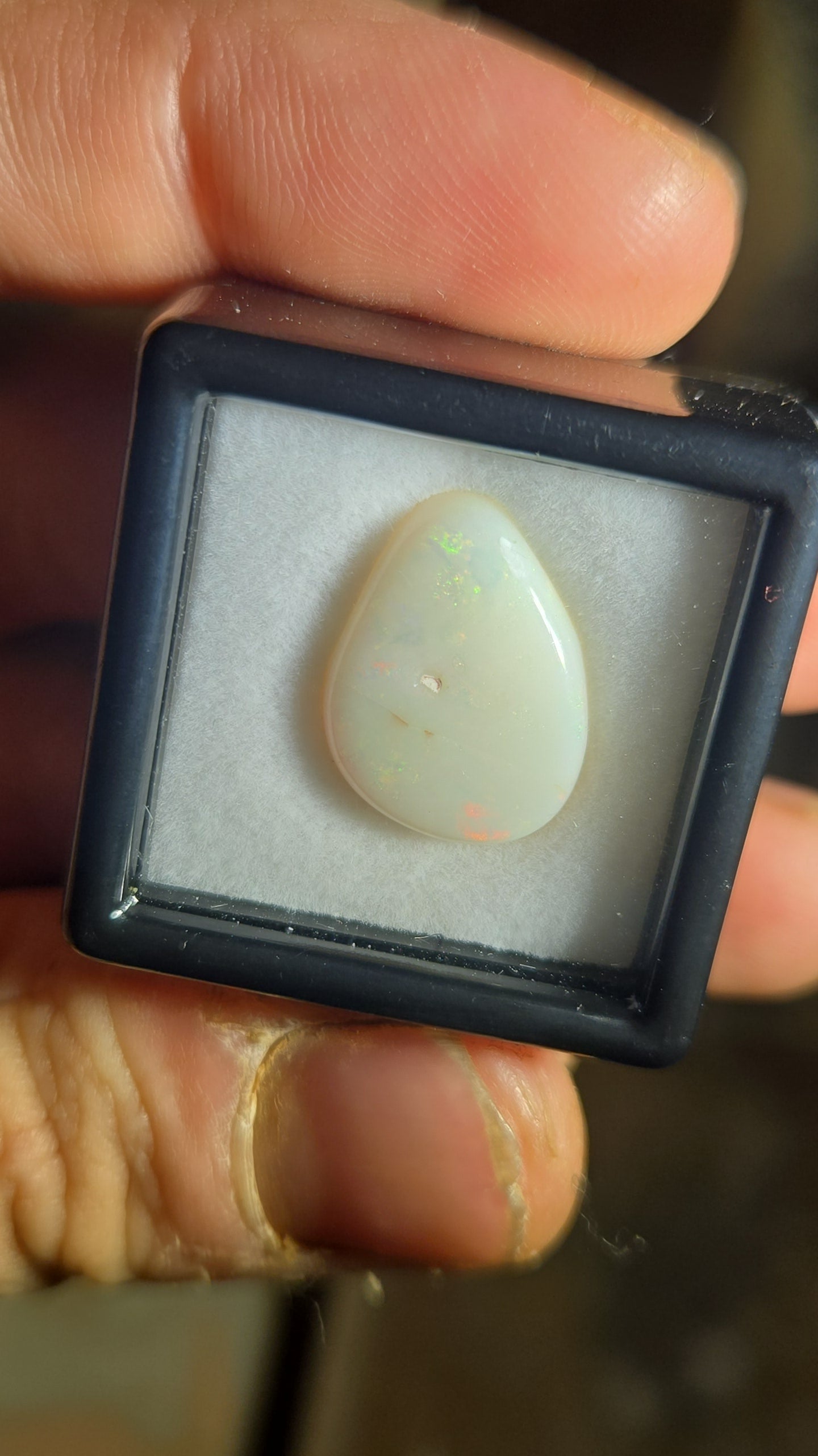 Coober Pedy Australian White Opal Cabochon