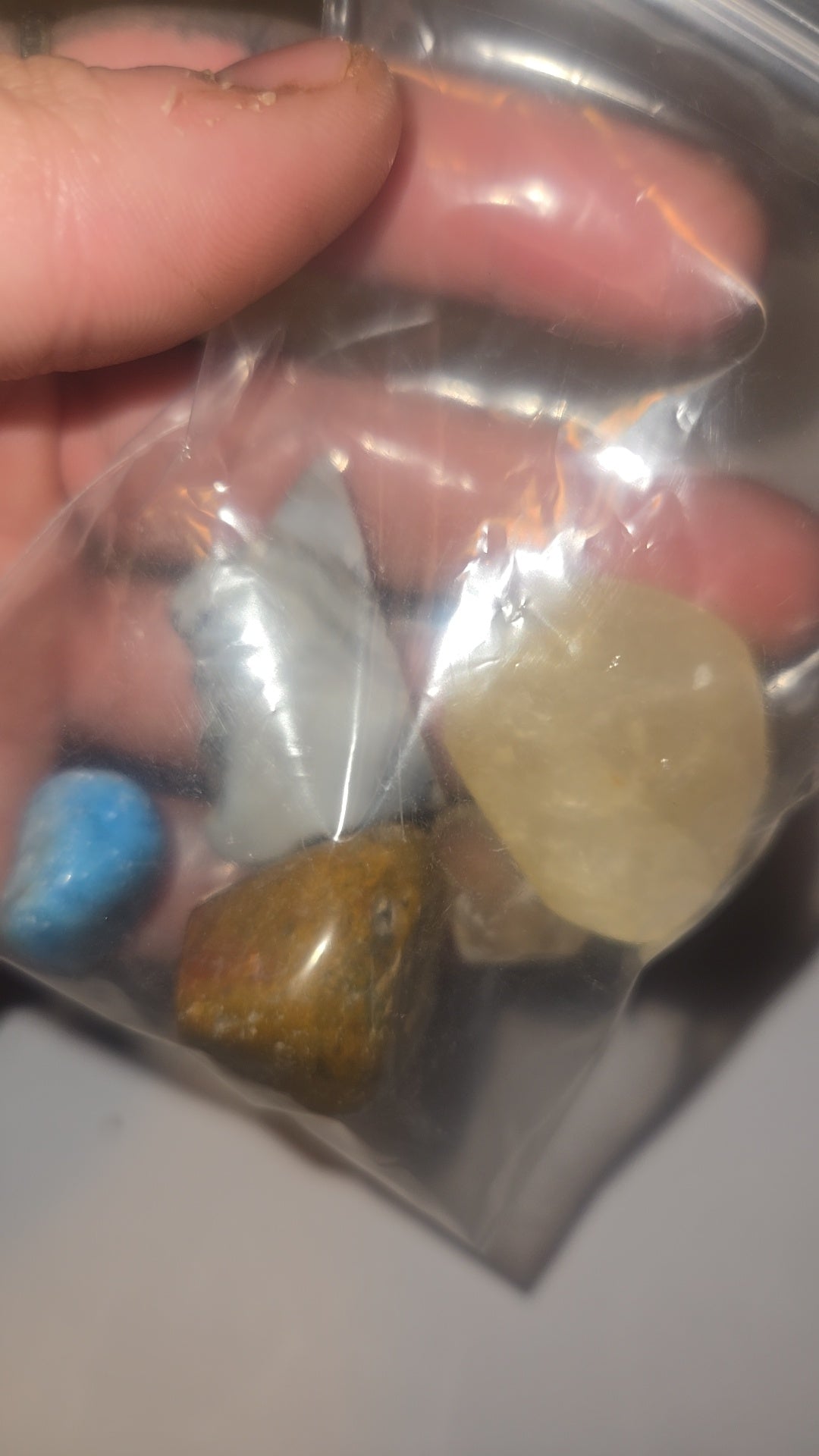 Mixed Tumbled Gemstones and Crystals