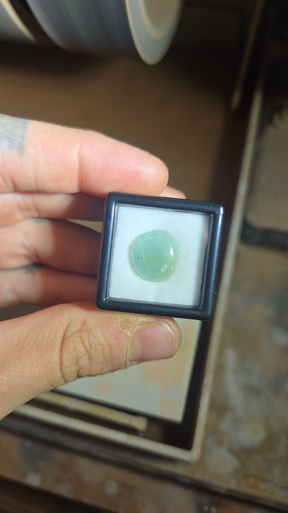 Grandidierite Light Green Cabochon