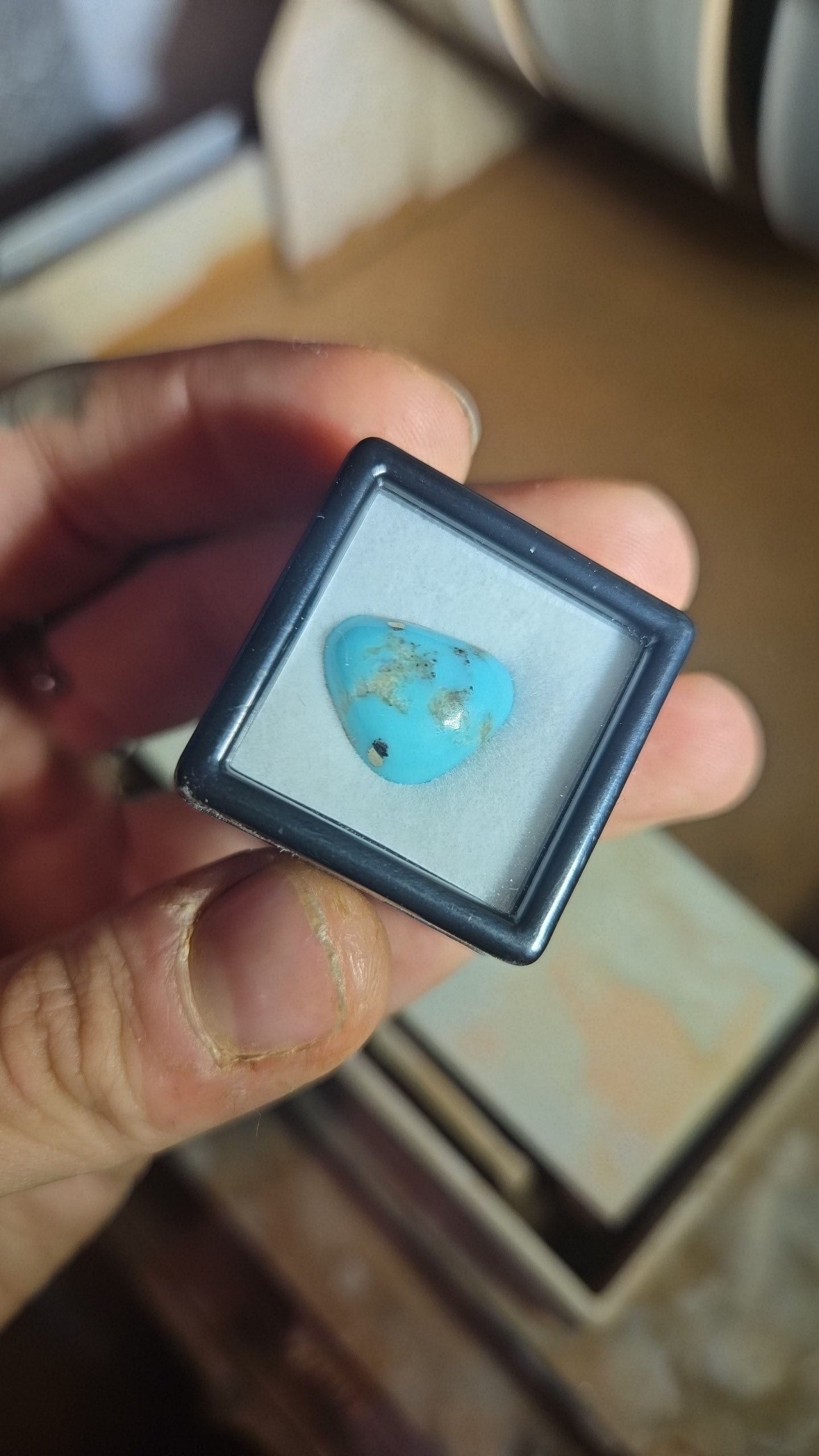 Beautiful Light Blue Persian Turquoise with Pyrite