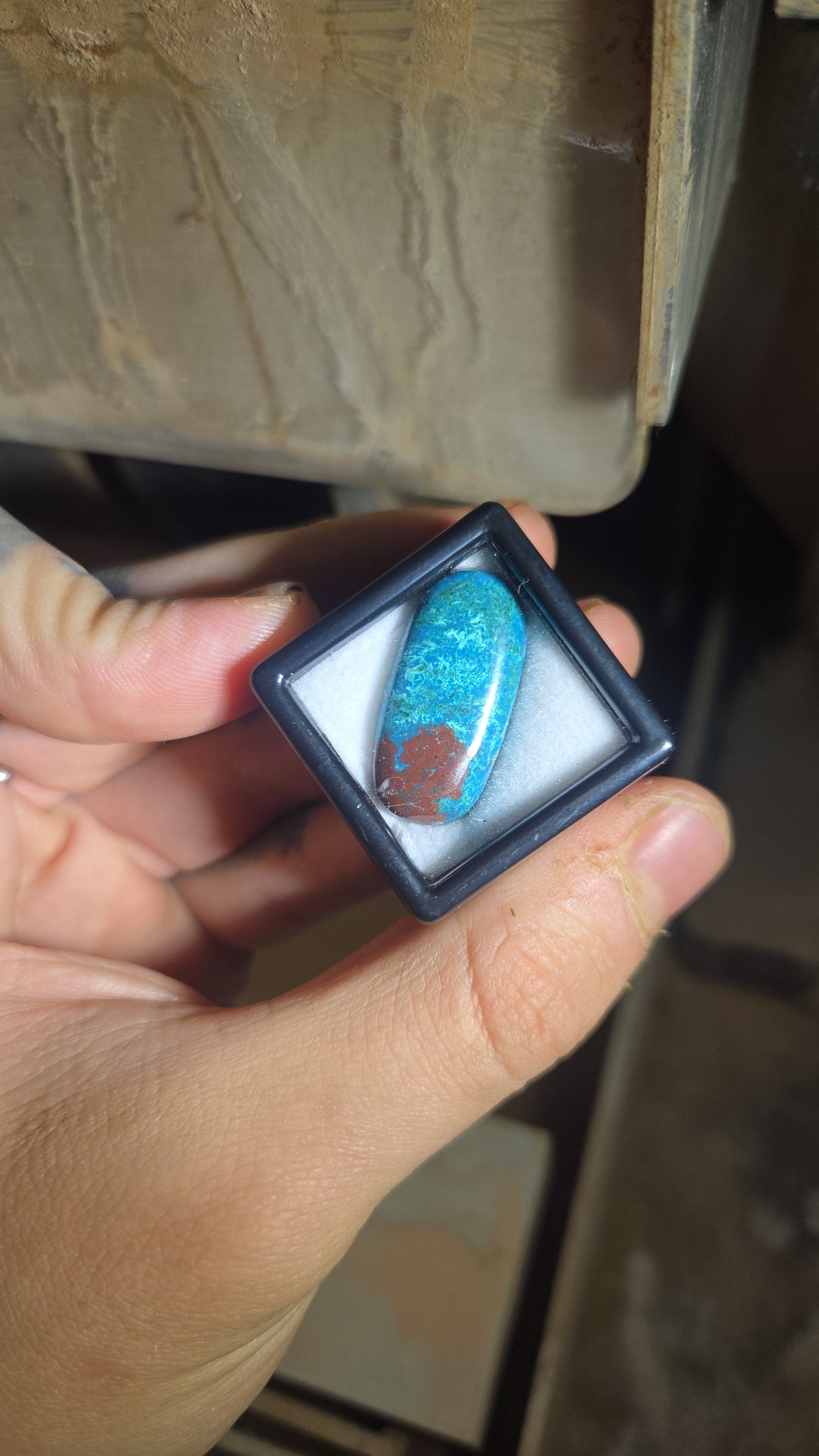 Chrysocolla Malachite Cuprite Freeform Cabochon