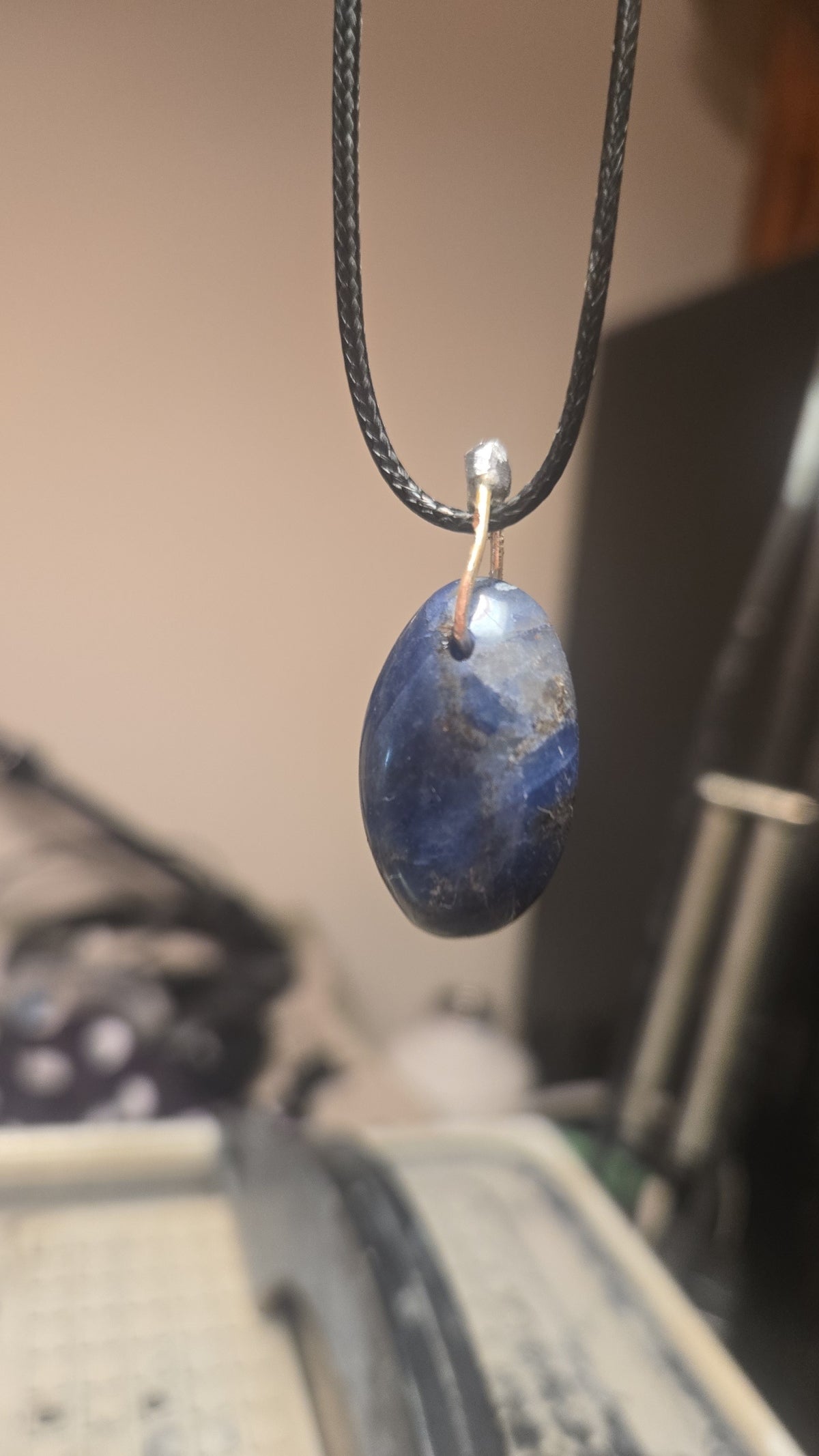 Sodalite Pendant Necklace – Silver Bezel