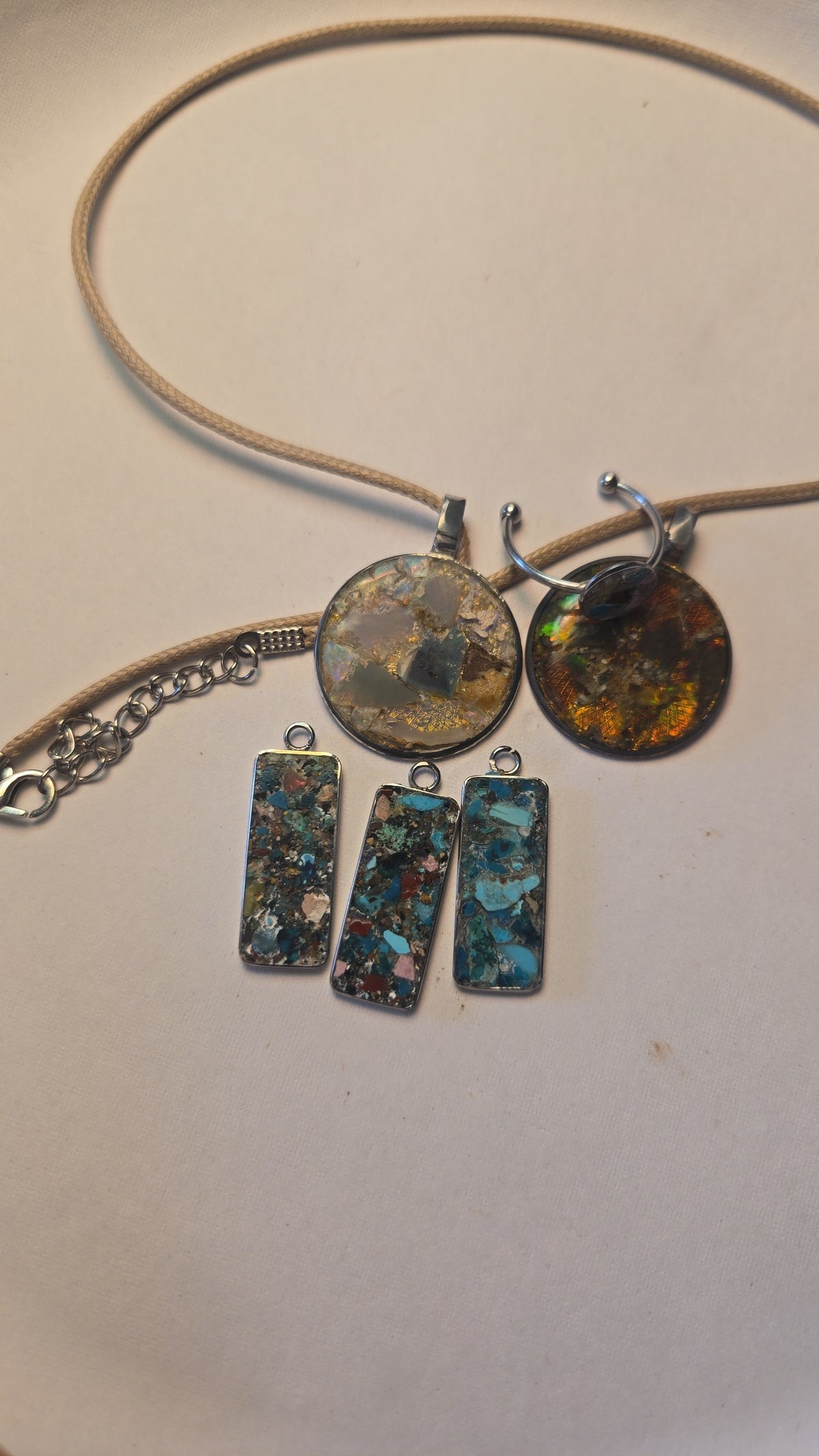 Mosaic Multi Stone Necklace