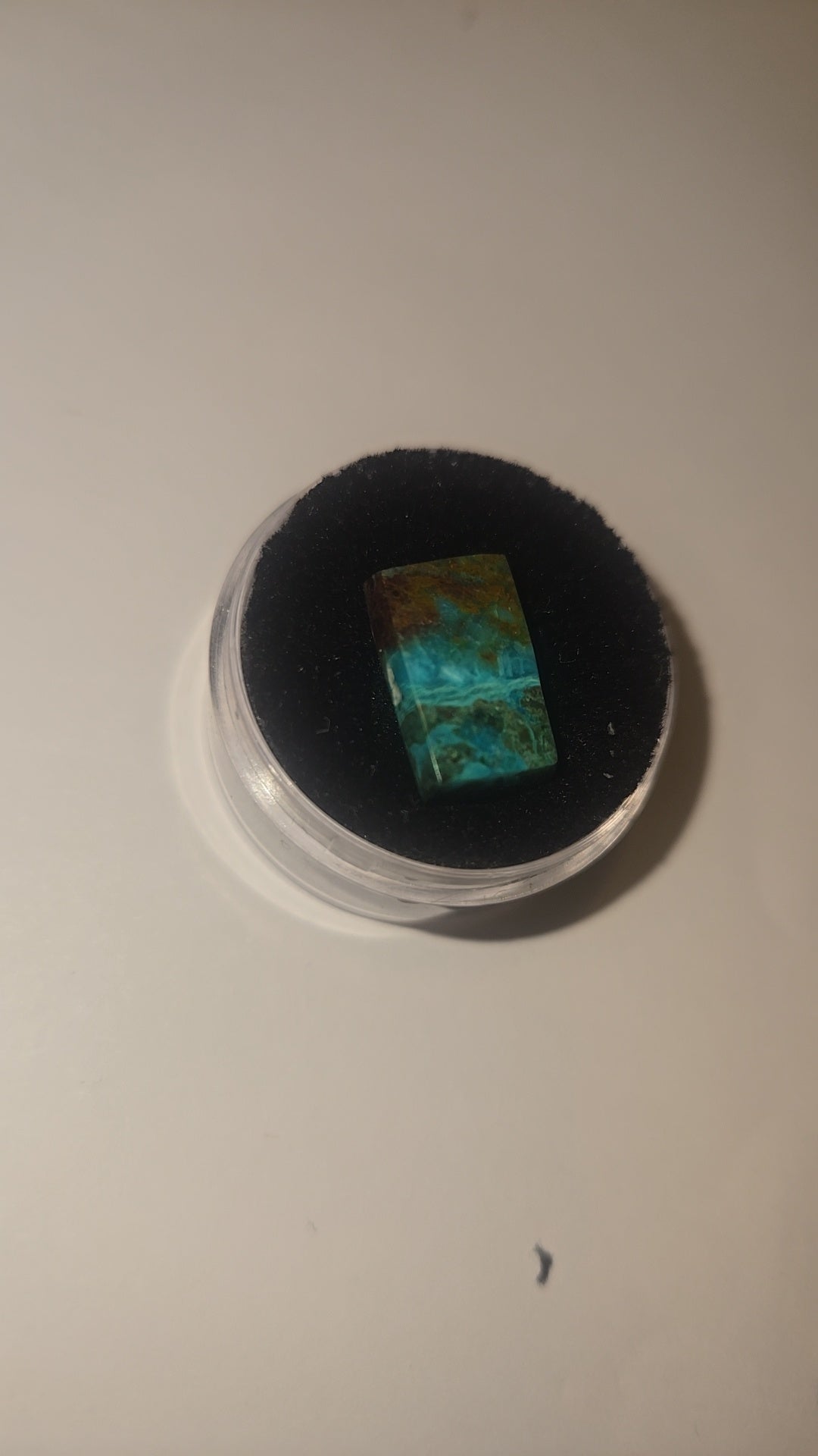 Free-Form Rectangular Chrysocolla Cabochon