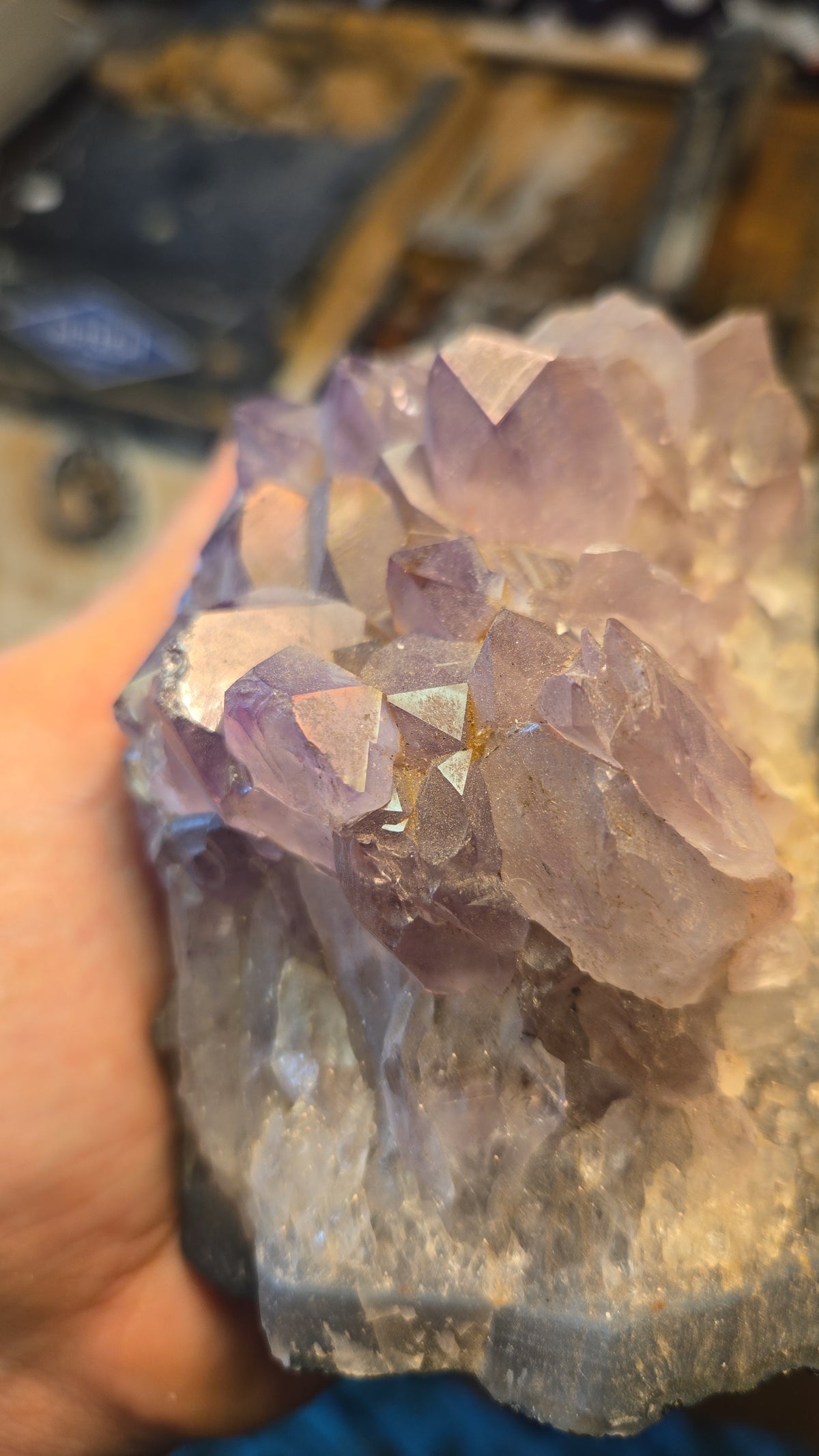 Giant Cluster of Natural Purple Amethyst