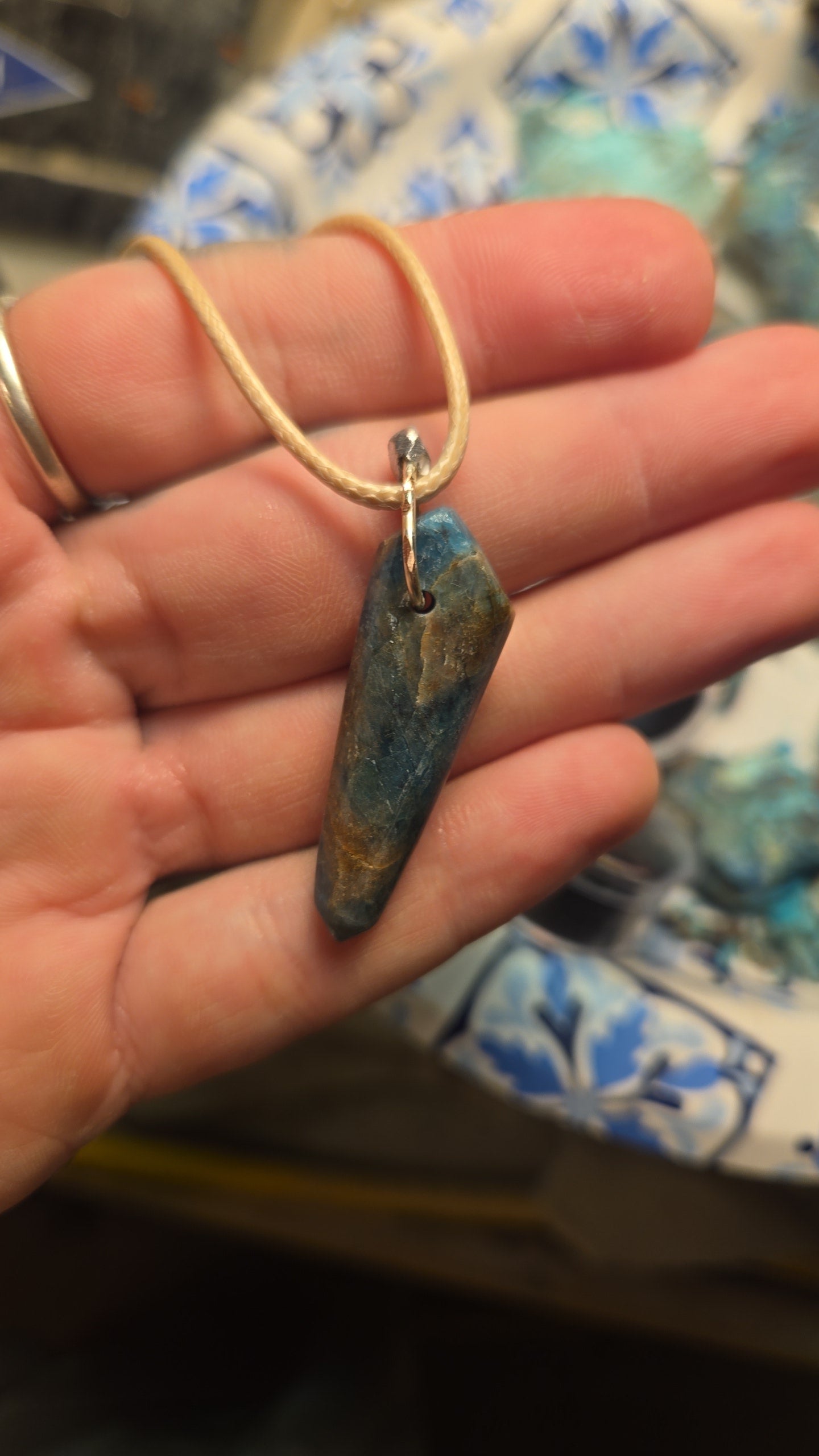 Blue Apatite Necklace