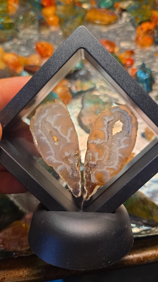 Agate Mineral Specimen Display
