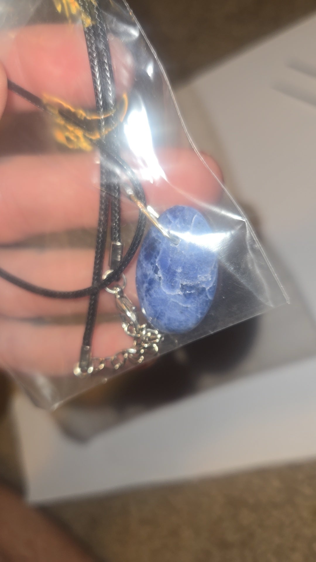 Sodalite Pendant Necklace – Silver Bezel